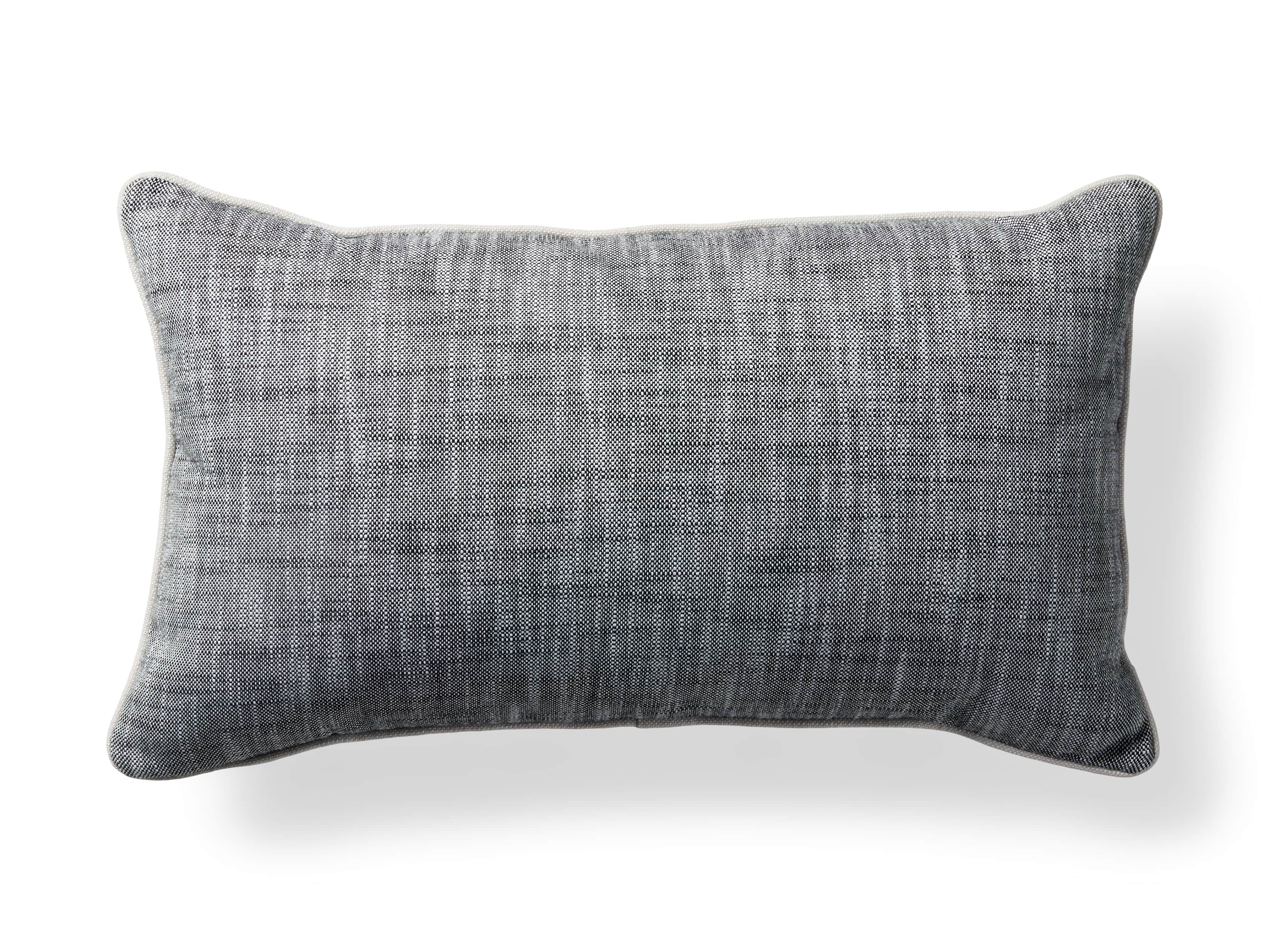 Solid Piped Outdoor Pillow in Oxide