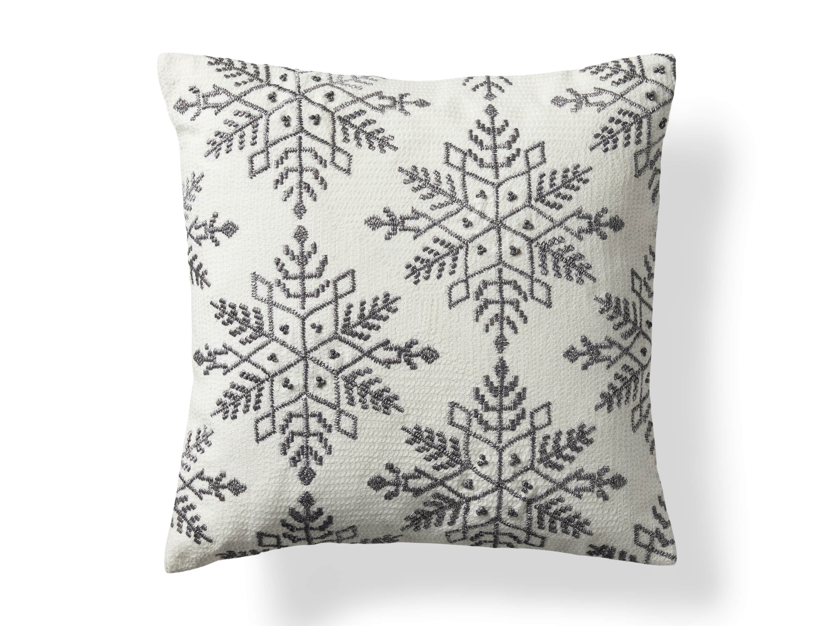 Metallic Snowflake Pillow Cover, slide 5 of 5