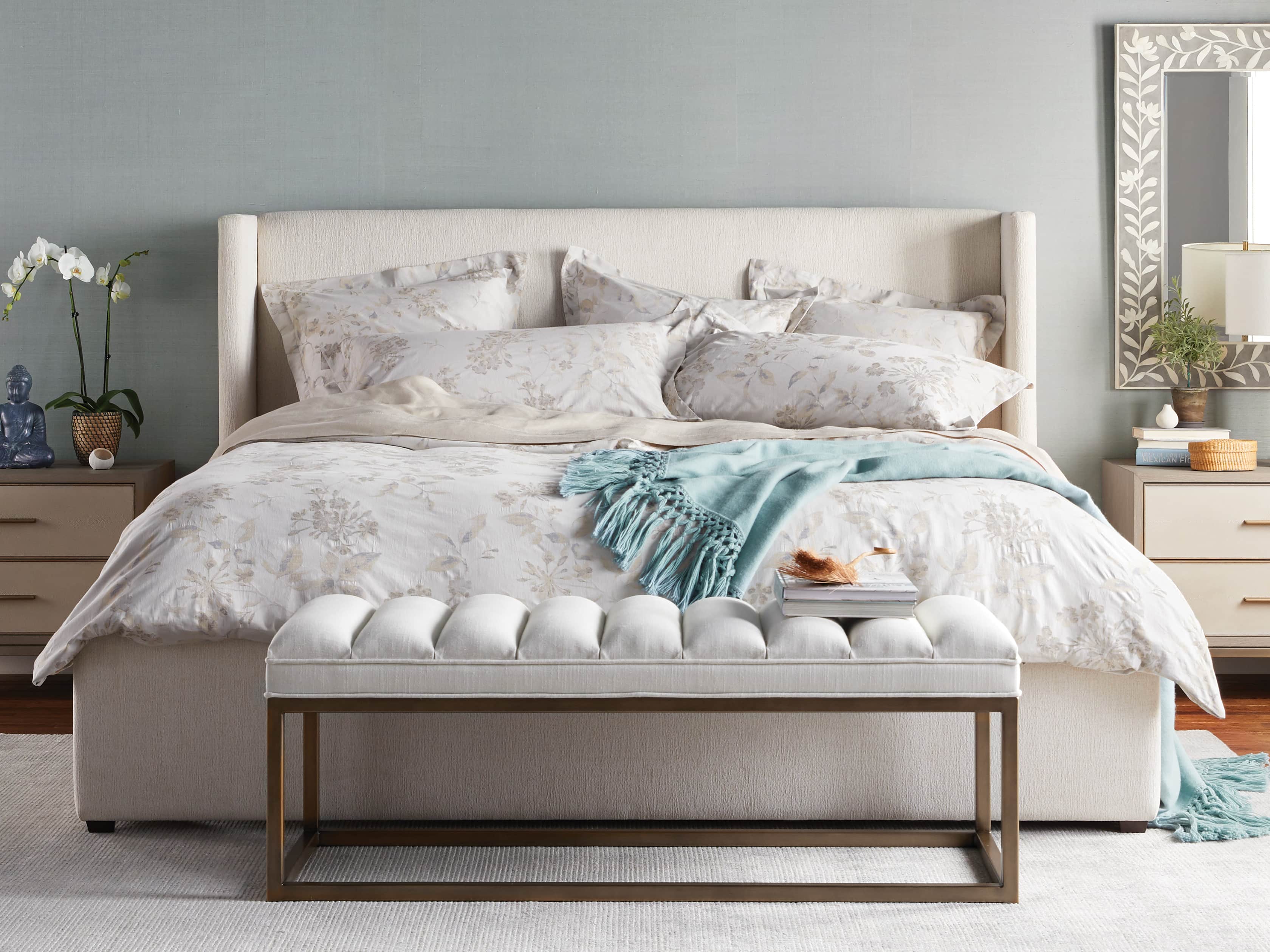 Sophia Queen Duvet Cover in Flax, slide 4 of 5
