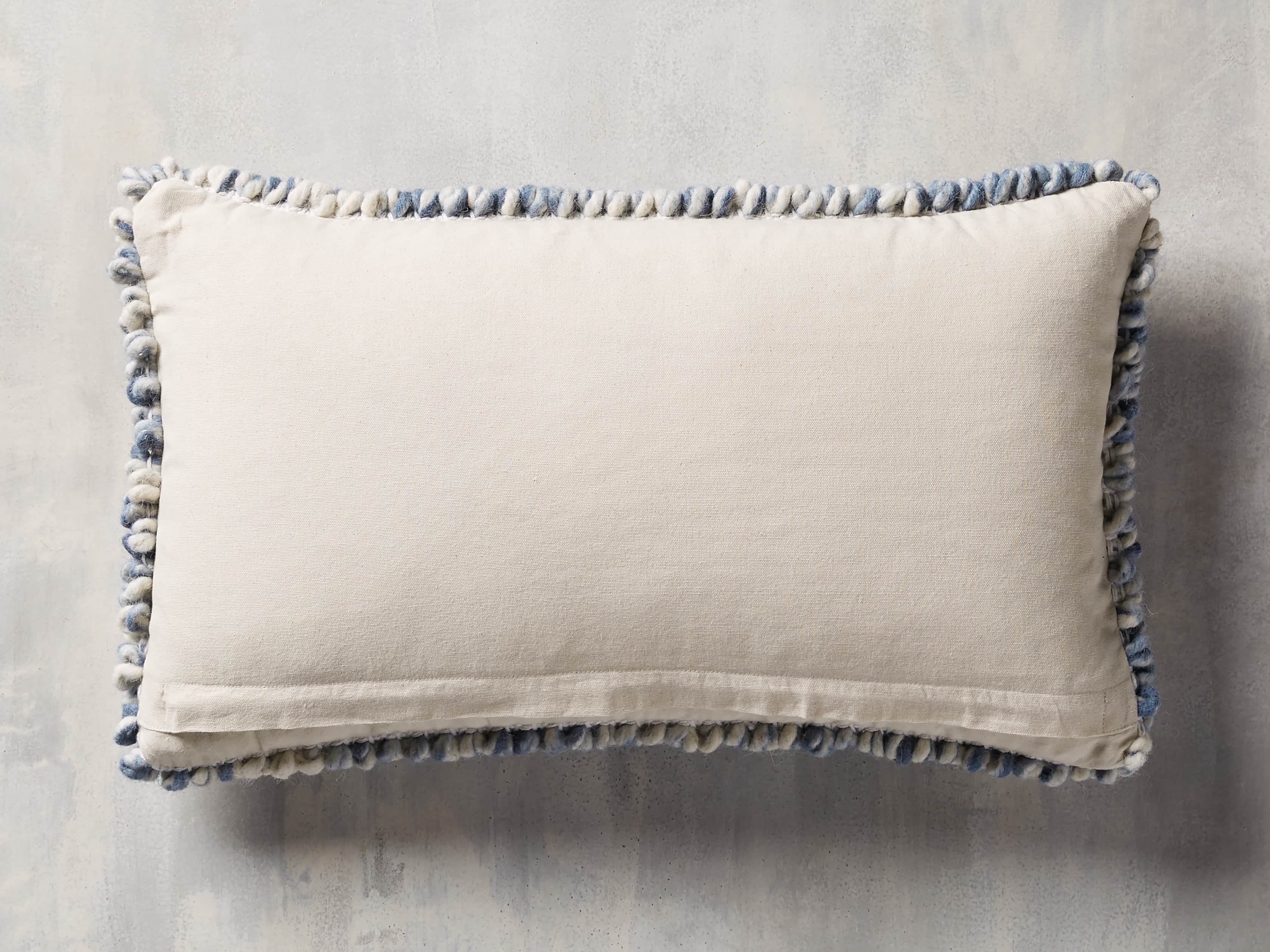 STANTON LUMBAR PILLOW COVER IN BLUE, slide 3 of 4