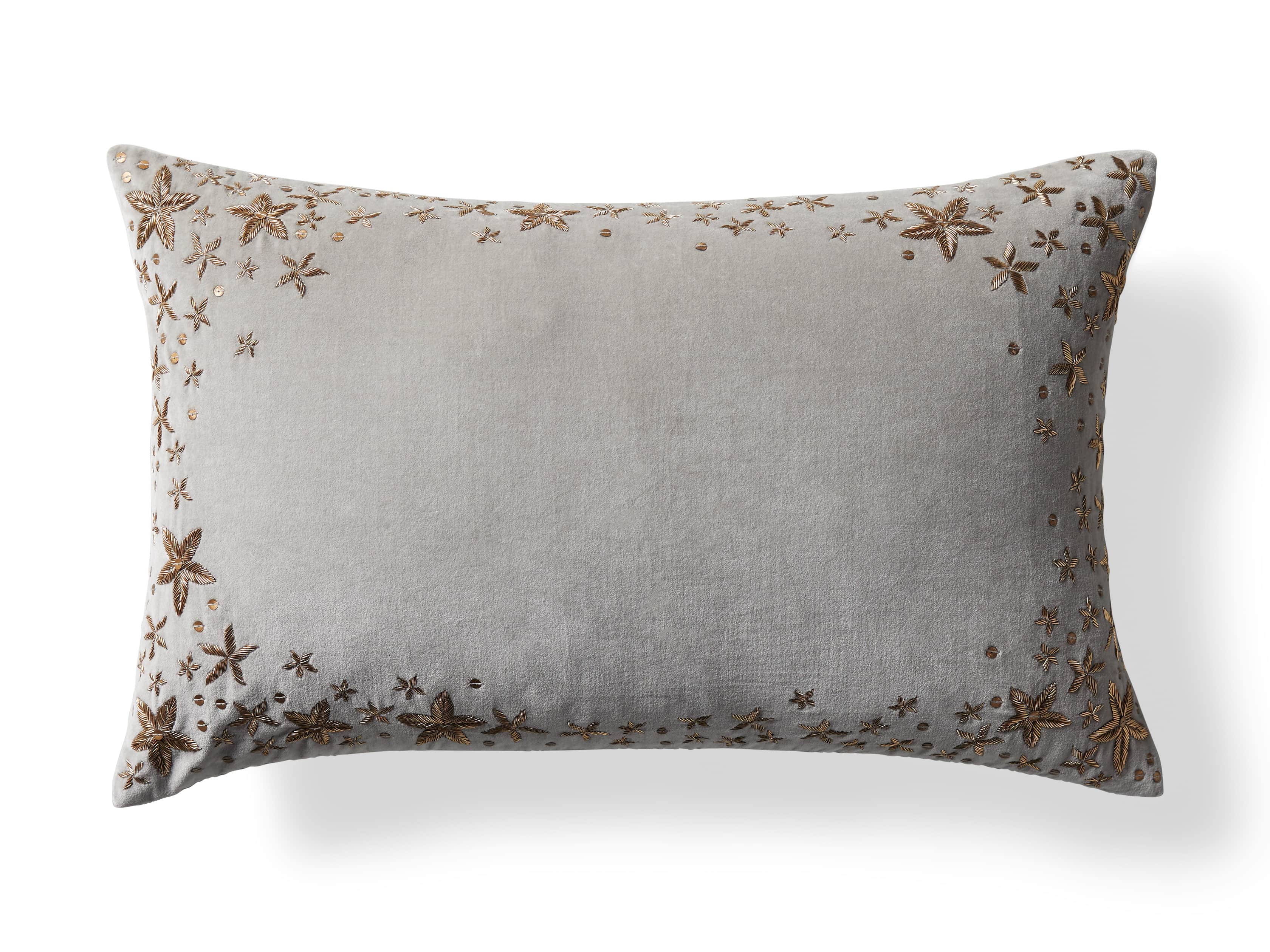 Grey Starburst Lumbar Pillow Cover, slide 5 of 5