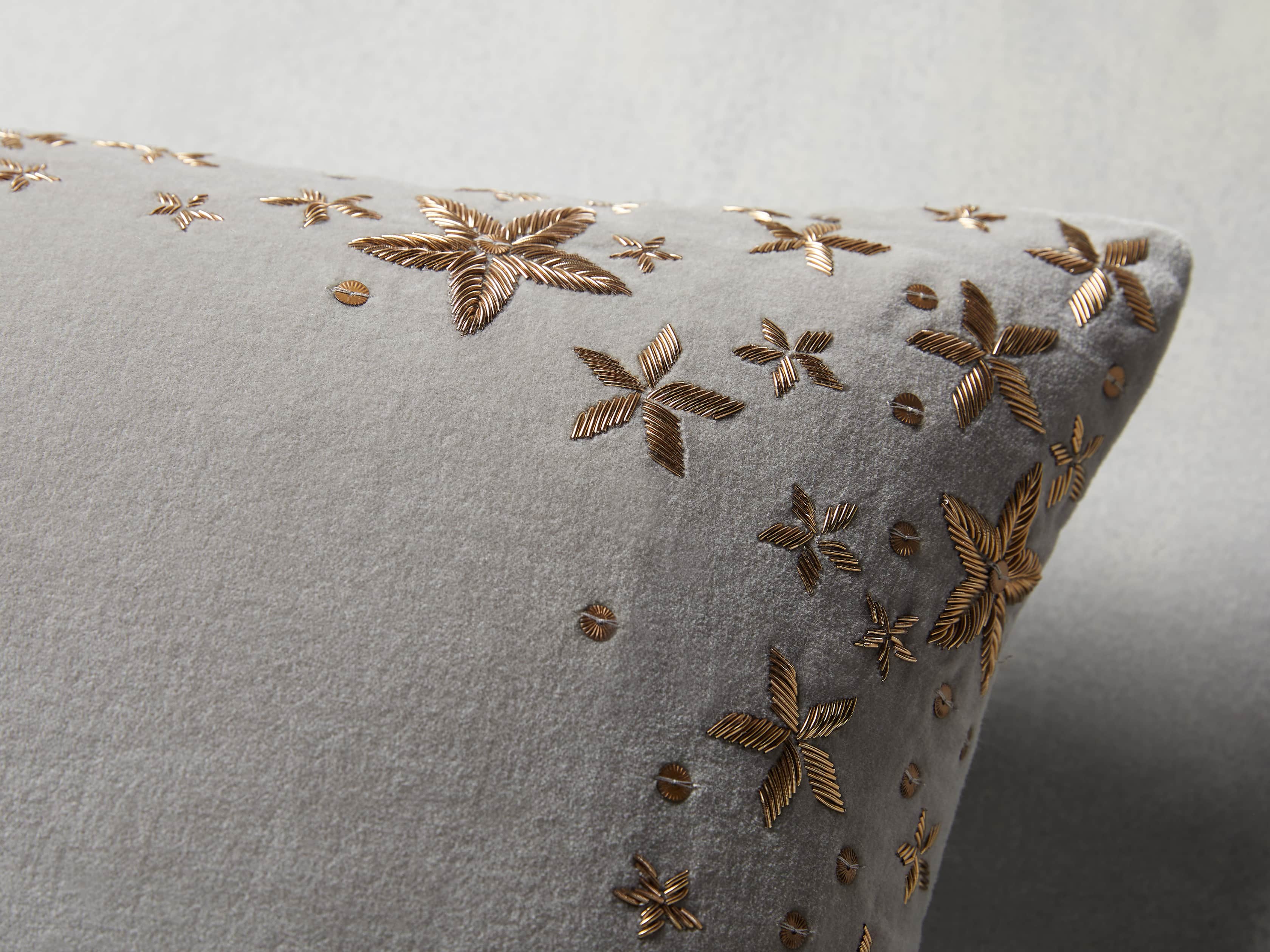 Grey Starburst Lumbar Pillow Cover, slide 3 of 5
