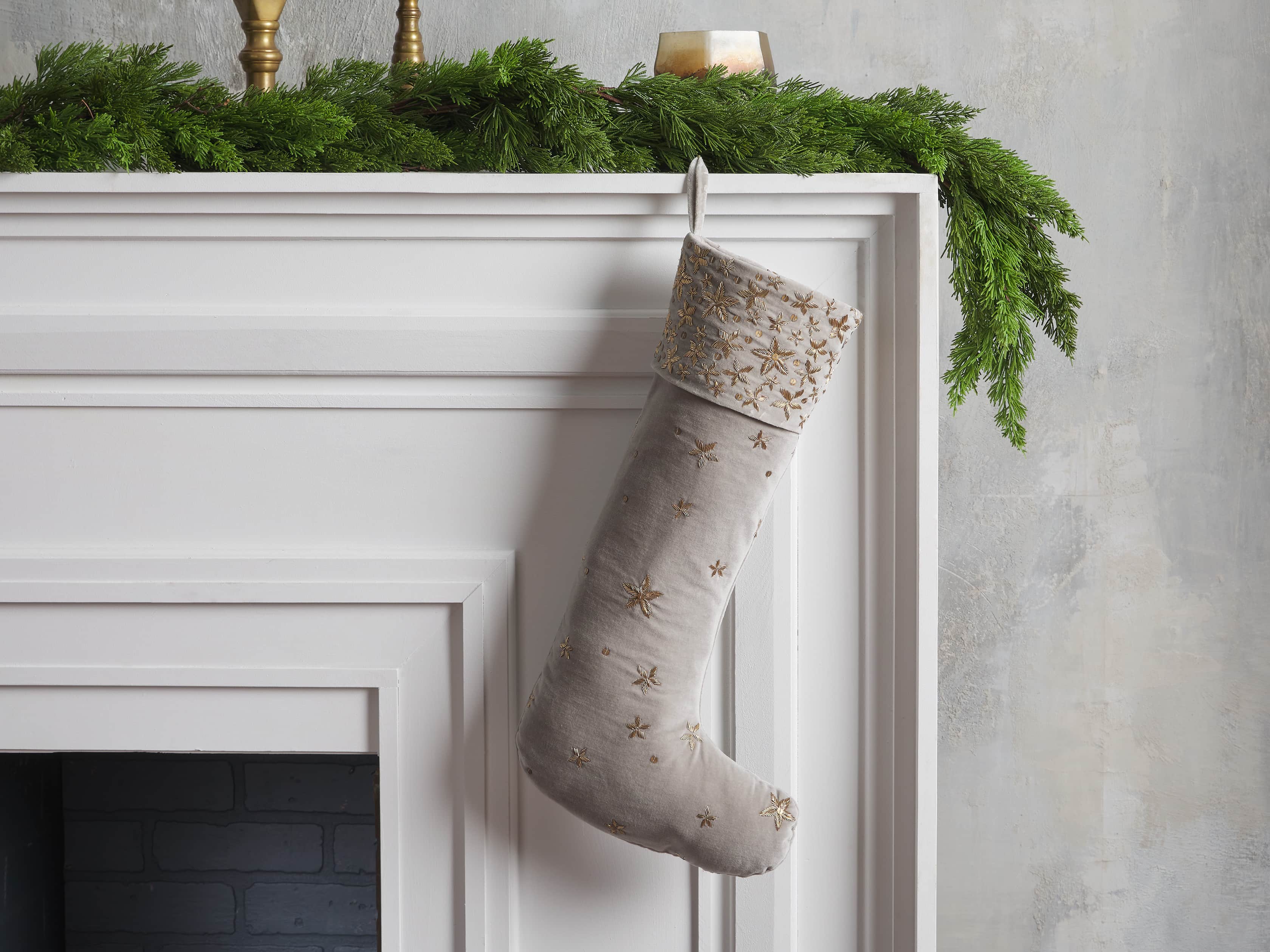 Grey Starburst Stocking, slide 1 of 3
