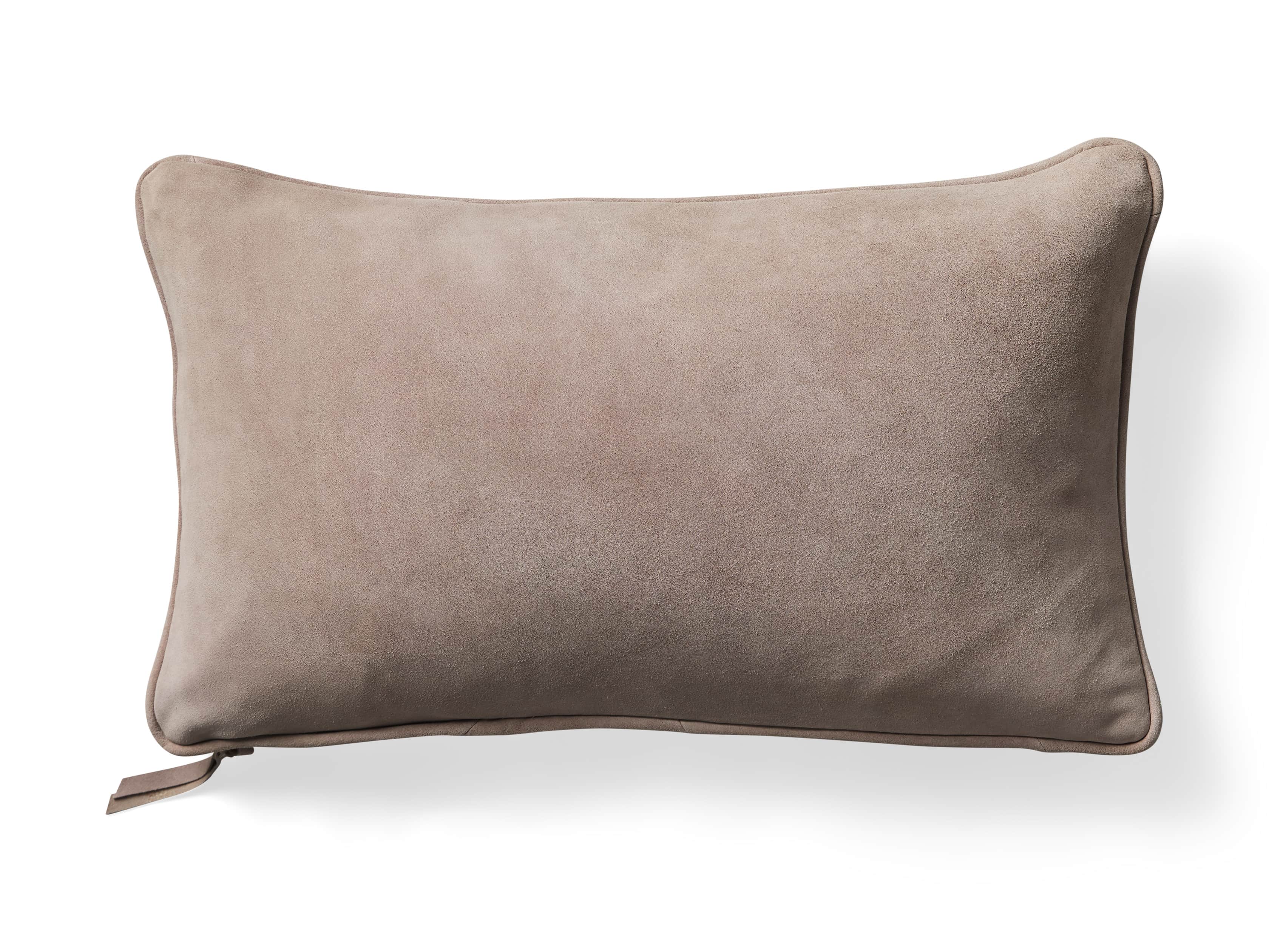 SUEDE LUMBAR PILLOW IN MISTY ROSE, slide 6 of 7