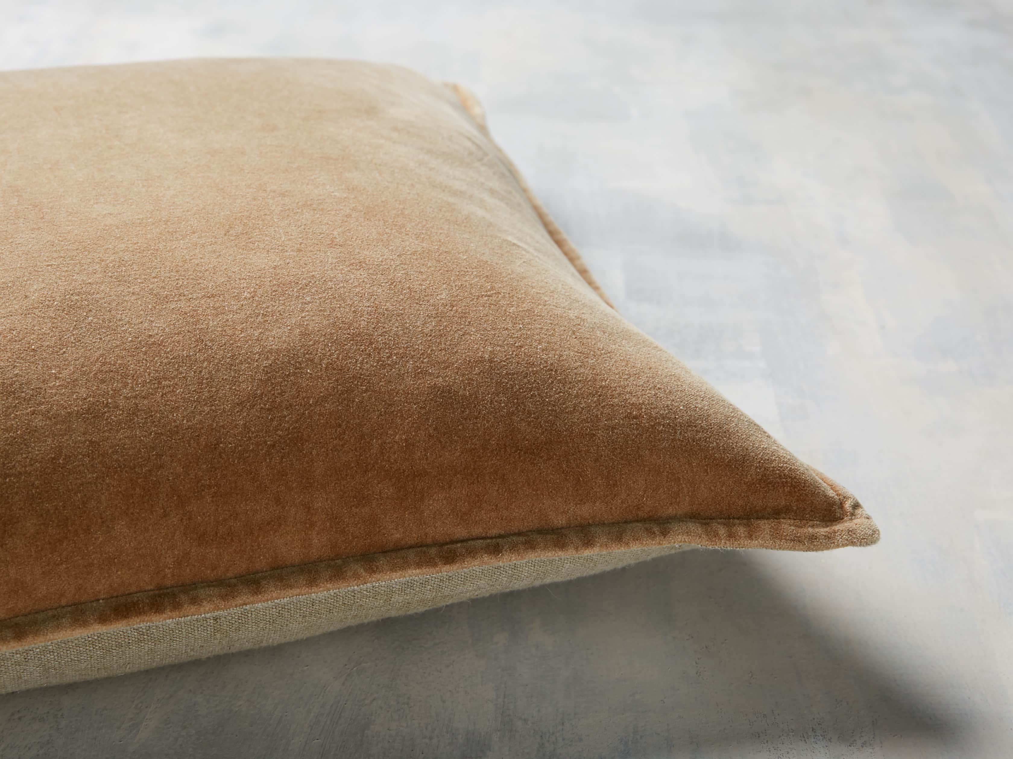 Stone Washed Velvet Square Pillow Cover Arhaus