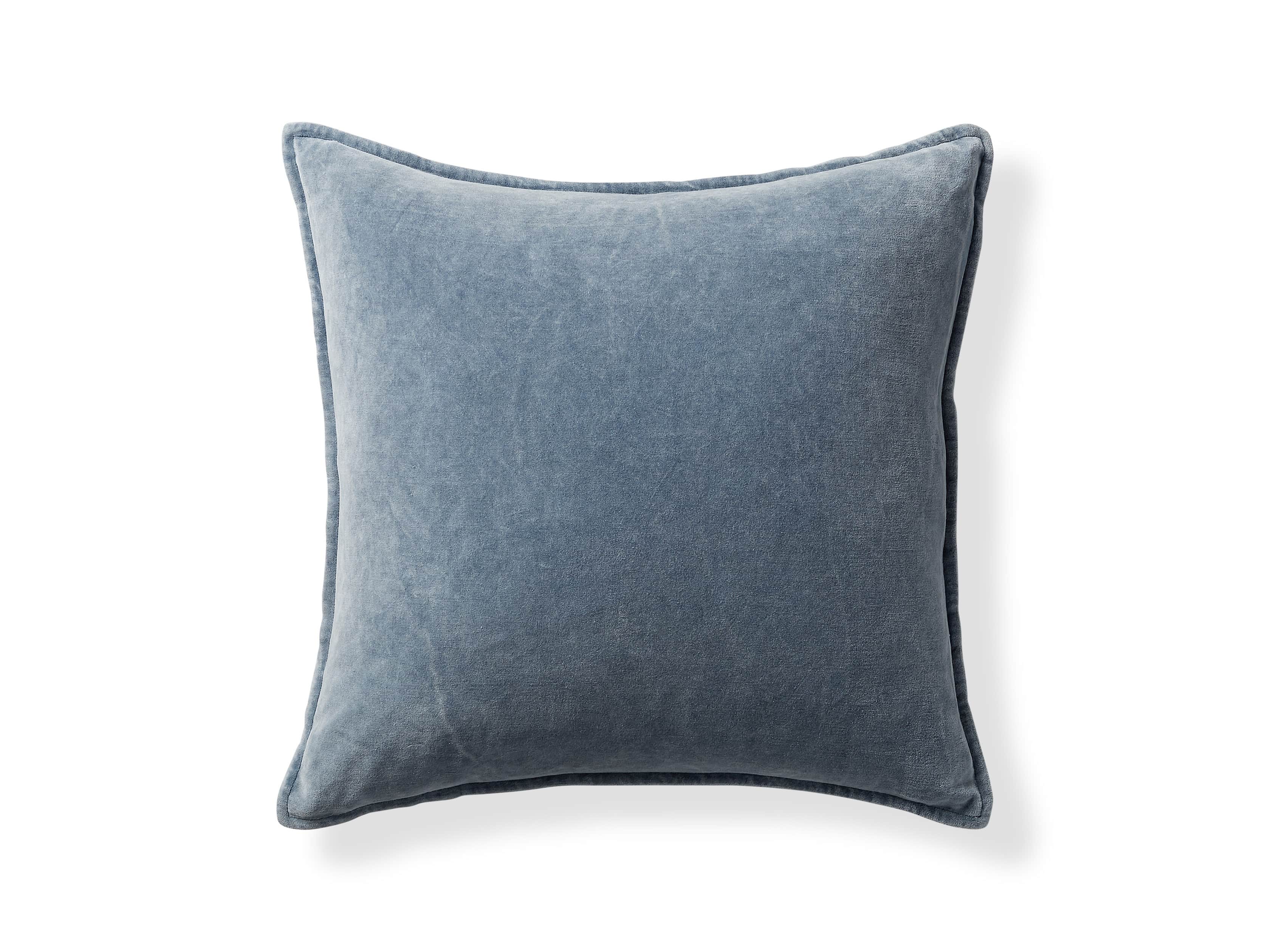 Stone Washed Velvet Square Pillow Cover