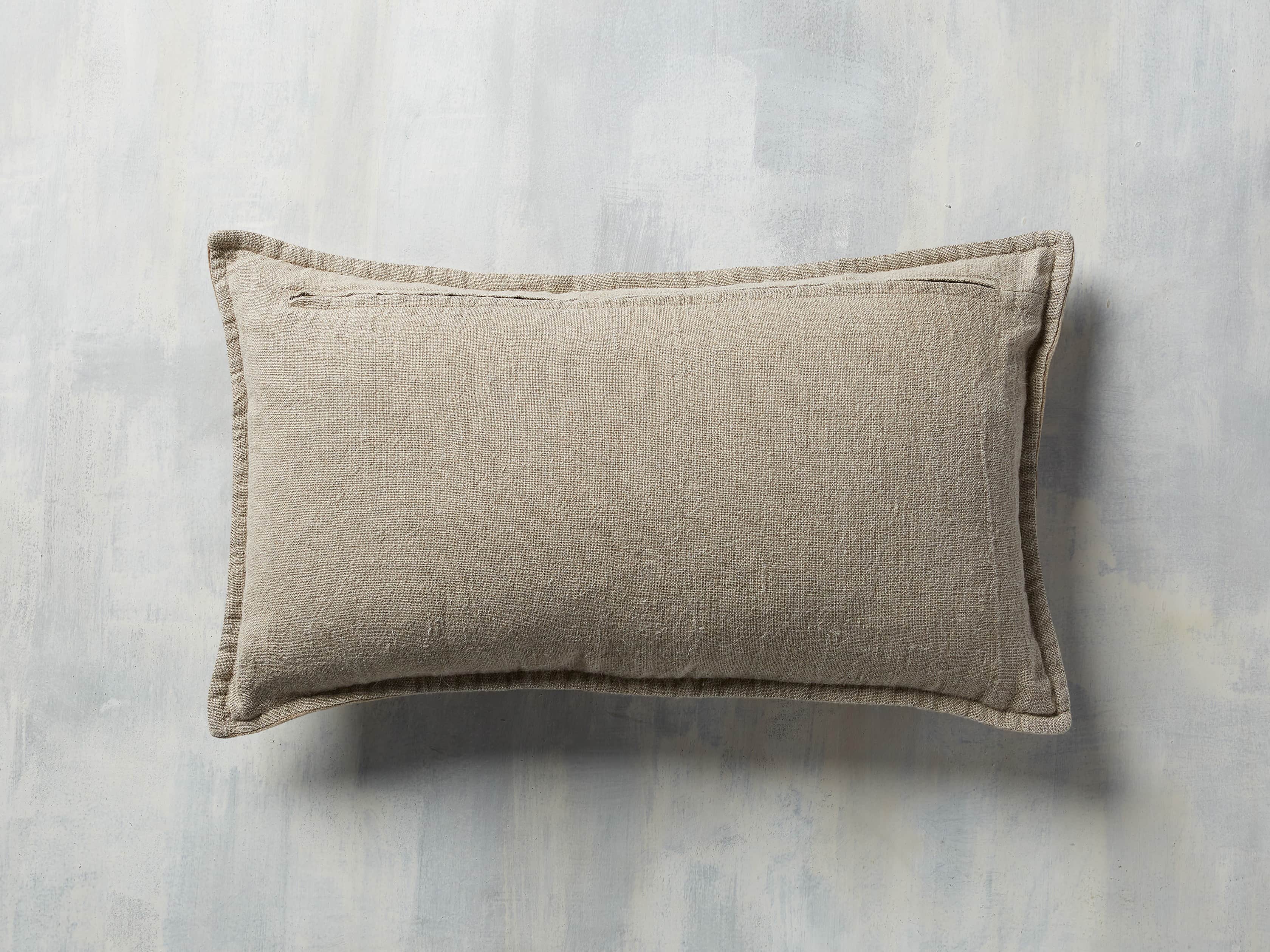 Stone Washed Velvet Lumbar Pillow in Indigo