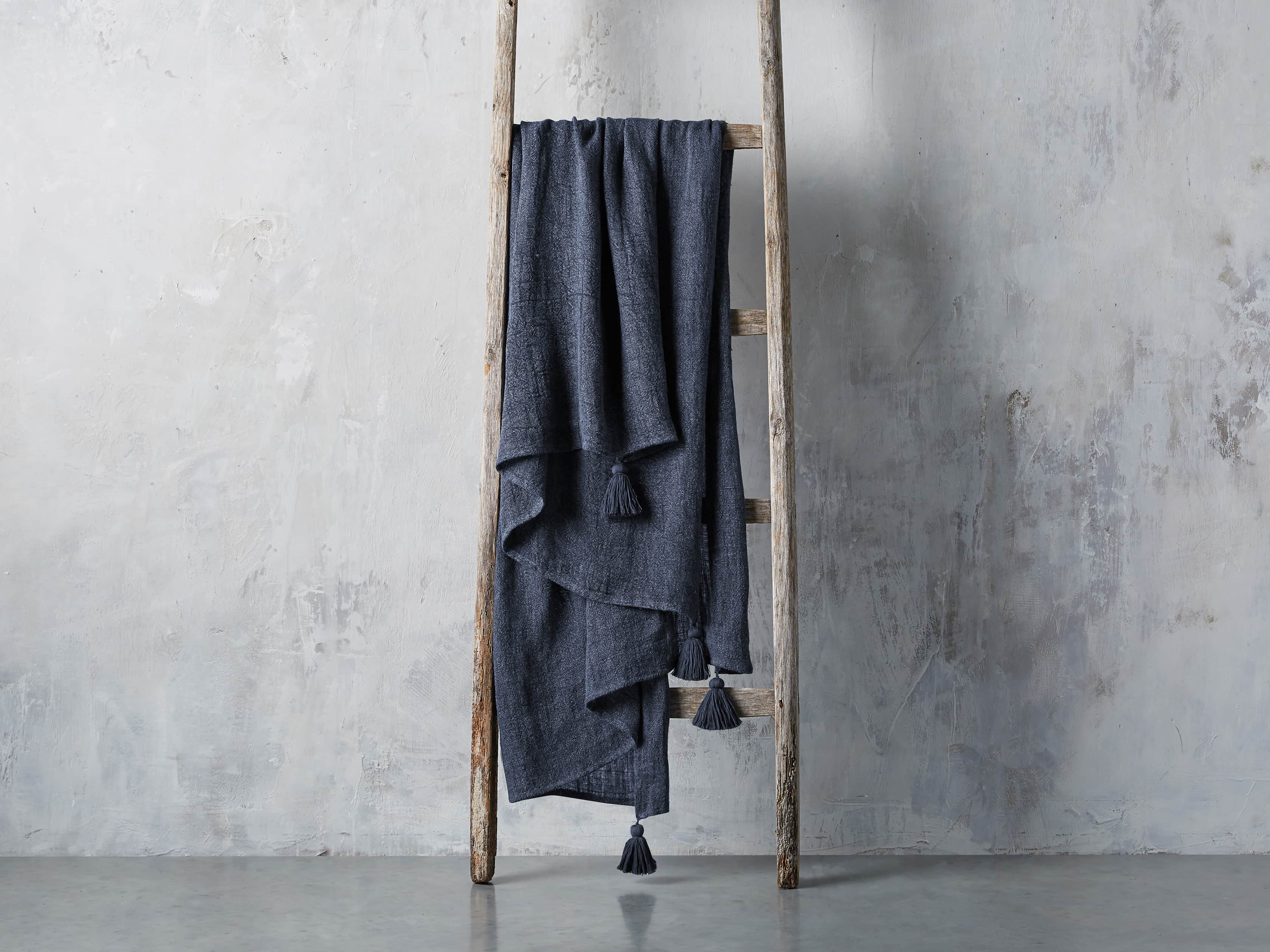 Stone Washed Linen Throw, slide 2 of 6