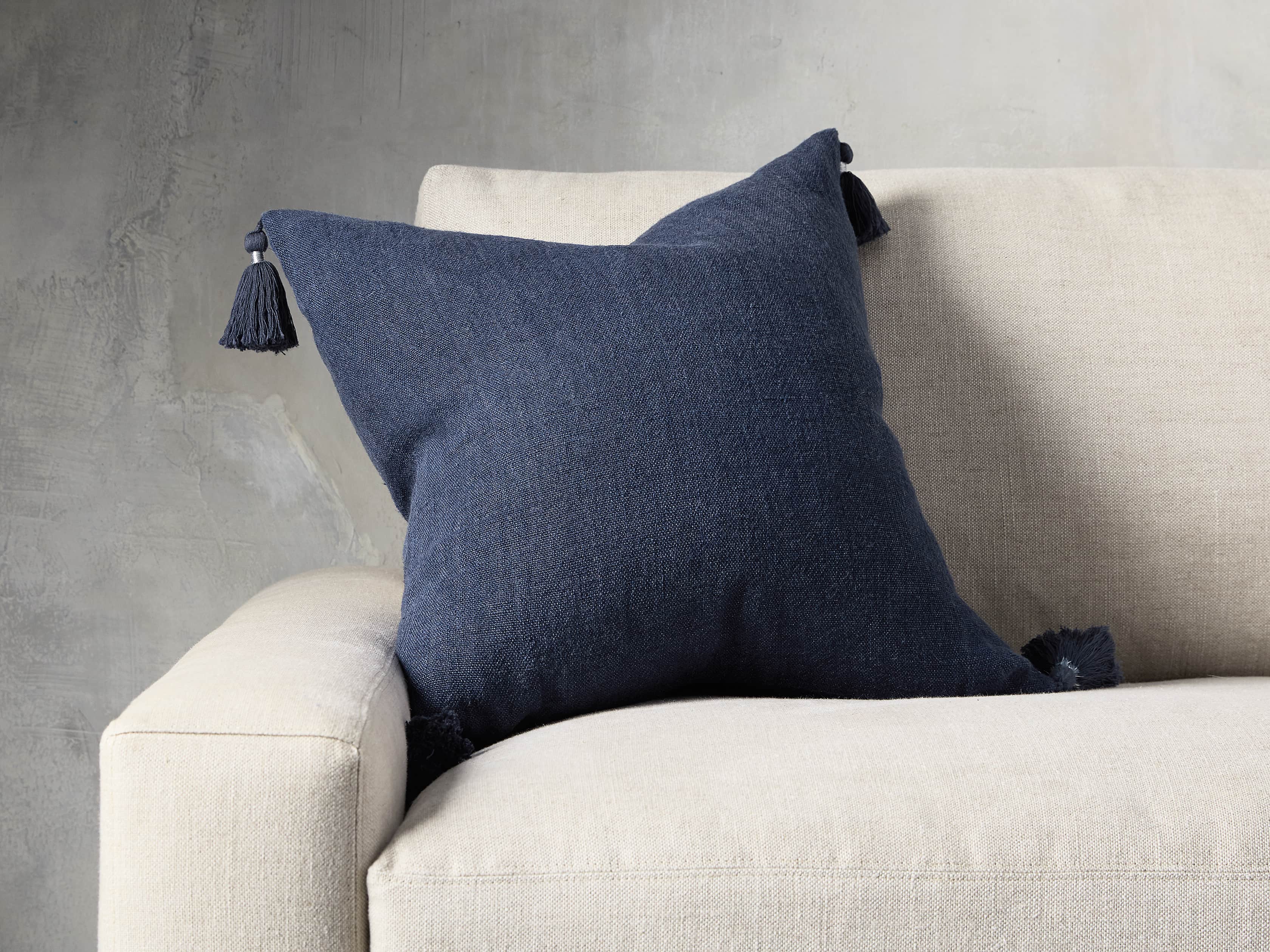 Stone Washed Linen Pillow Cover Arhaus