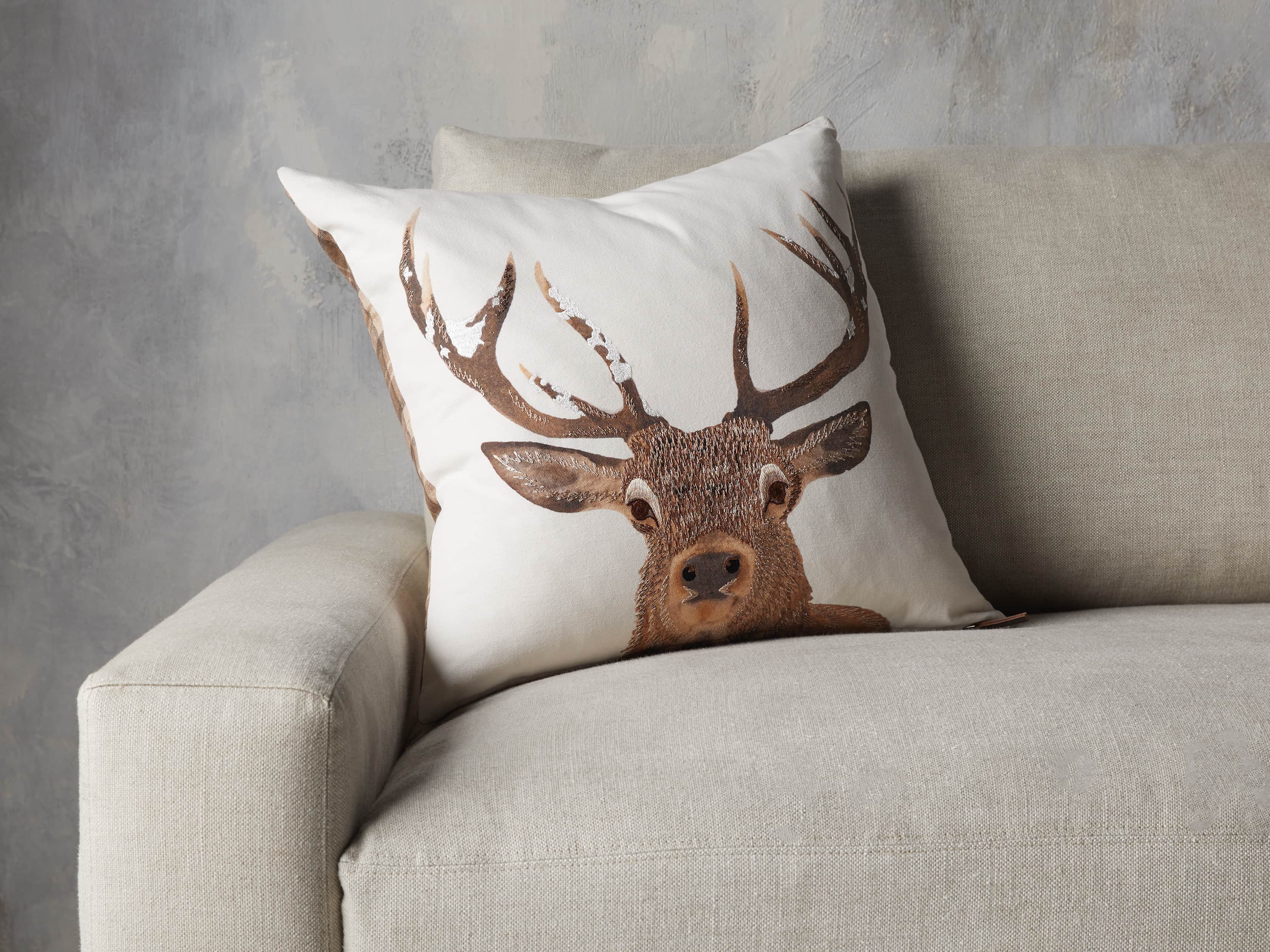 Stag Tartan Plaid Pillow Cover, slide 4 of 5