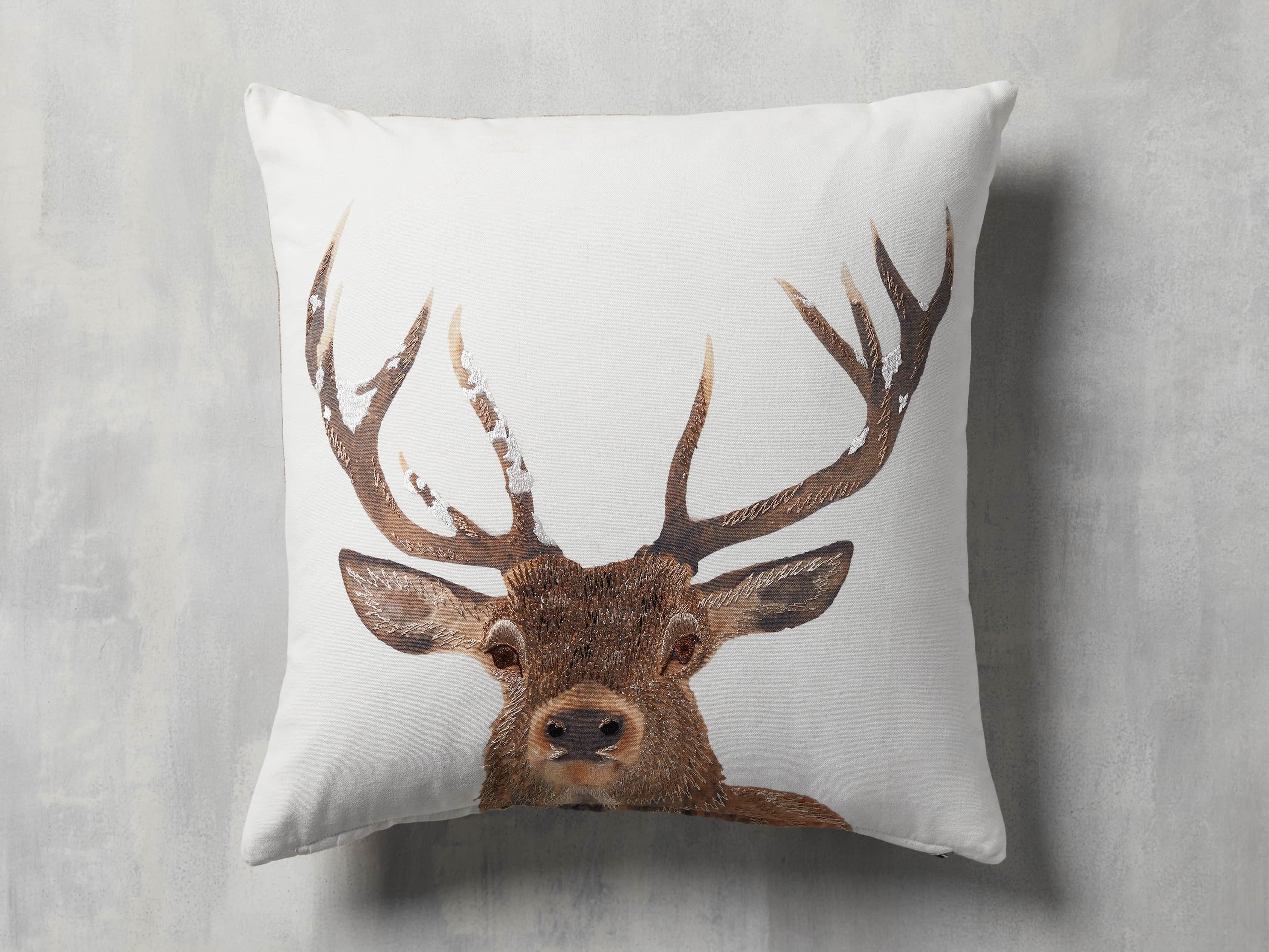 Stag Tartan Plaid Pillow Cover, slide 1 of 5