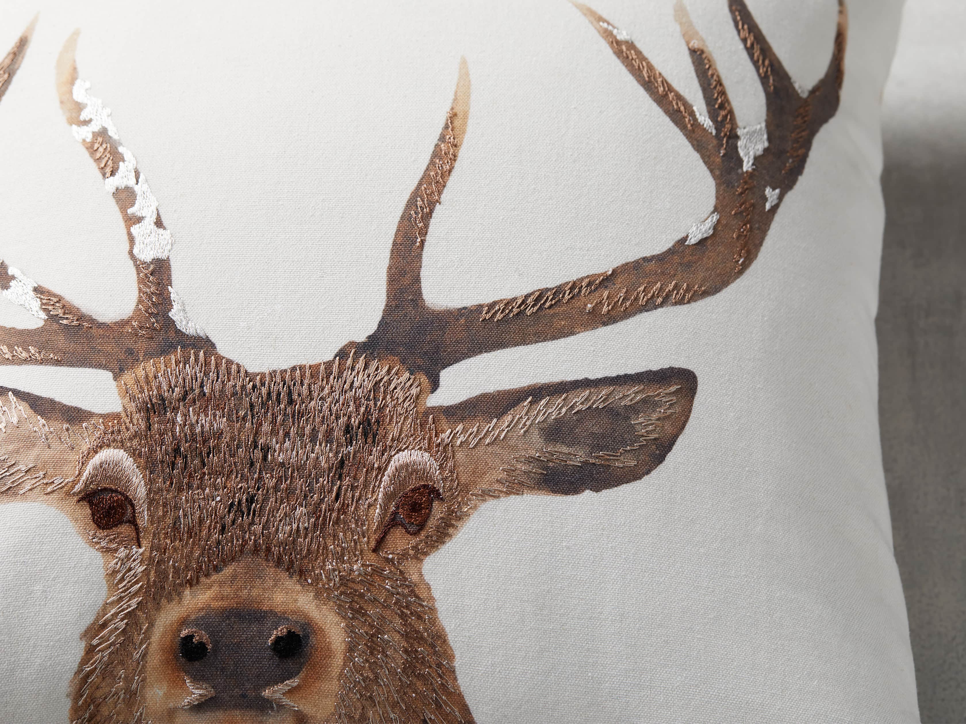 Stag Tartan Plaid Pillow Cover, slide 3 of 5