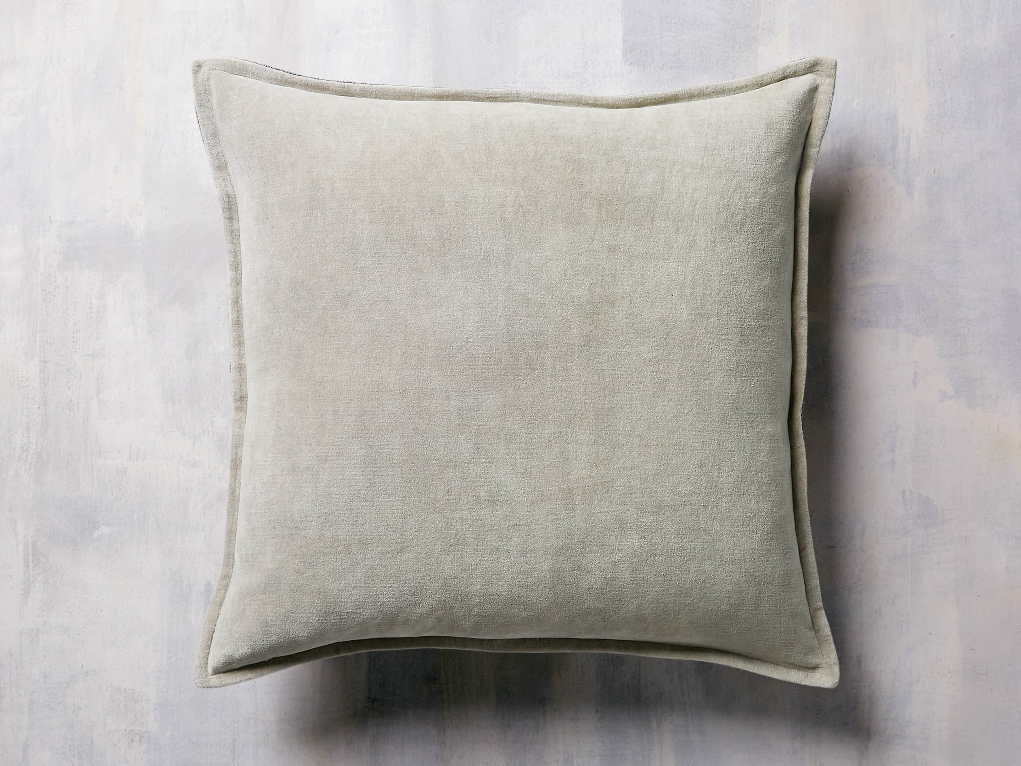 STONE WASHED VELVET PRINTED PILLOW COVER IN GREY, slide 2 of 4