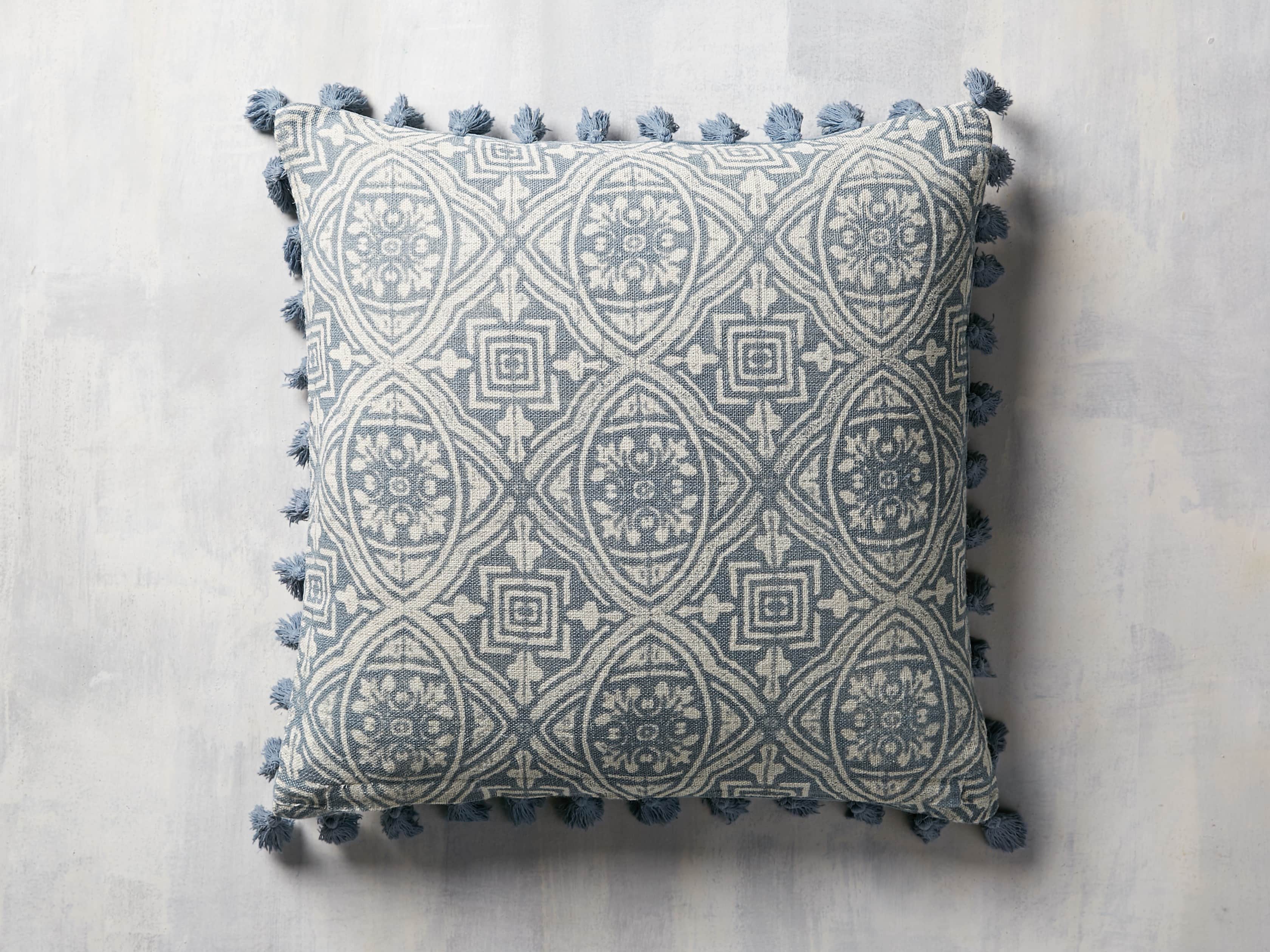 Velvet Print Tassel in Denim Cover only