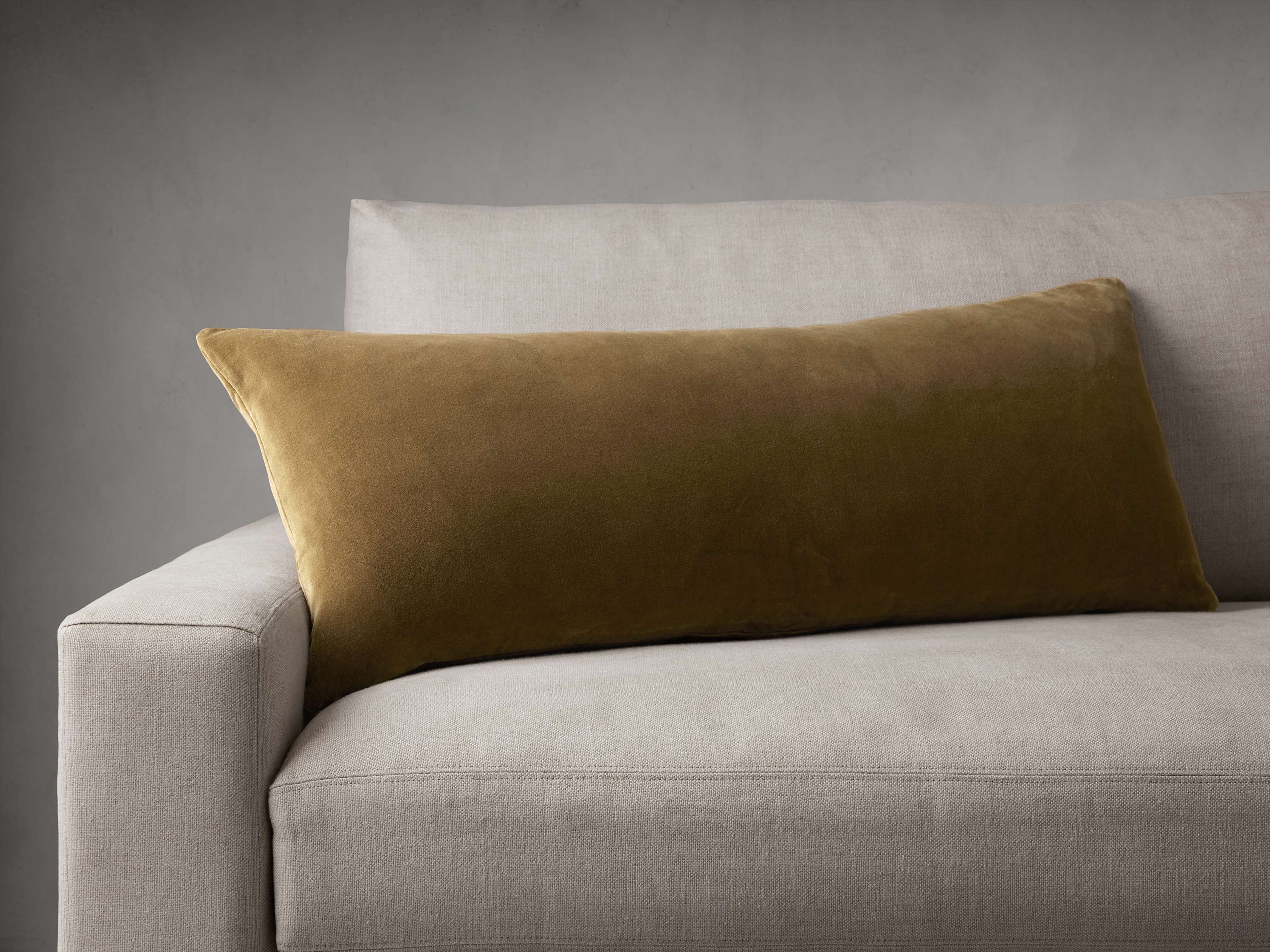 Velvet Pillow Cover in Lichen