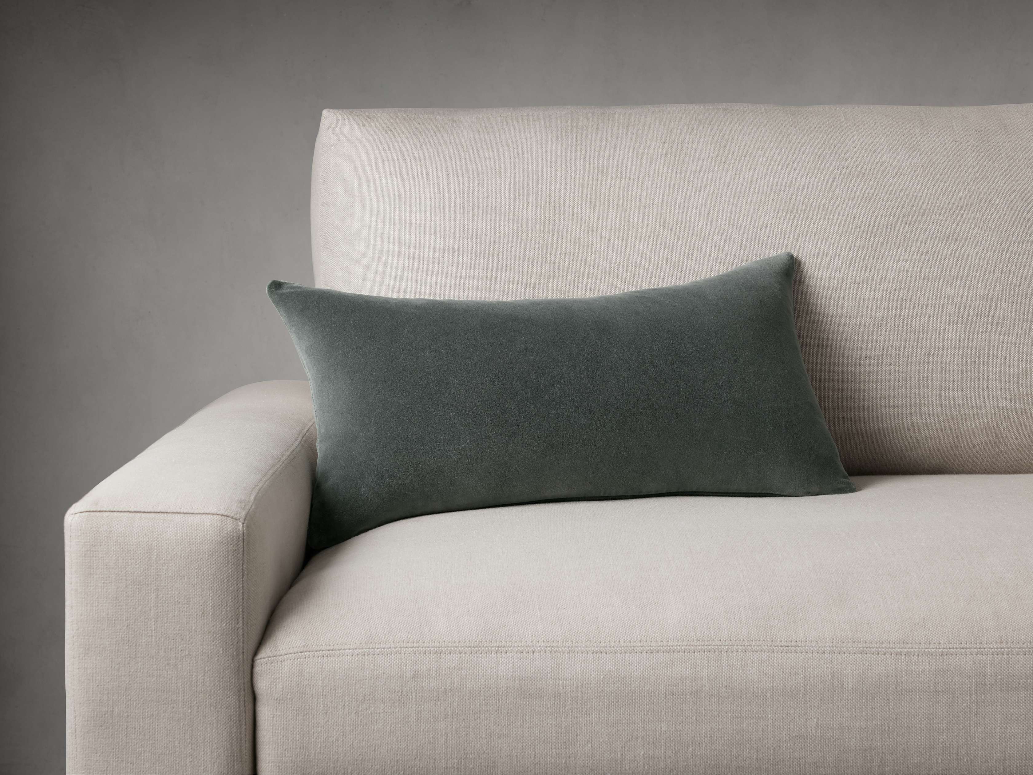 Velvet Pillow Cover in Mist