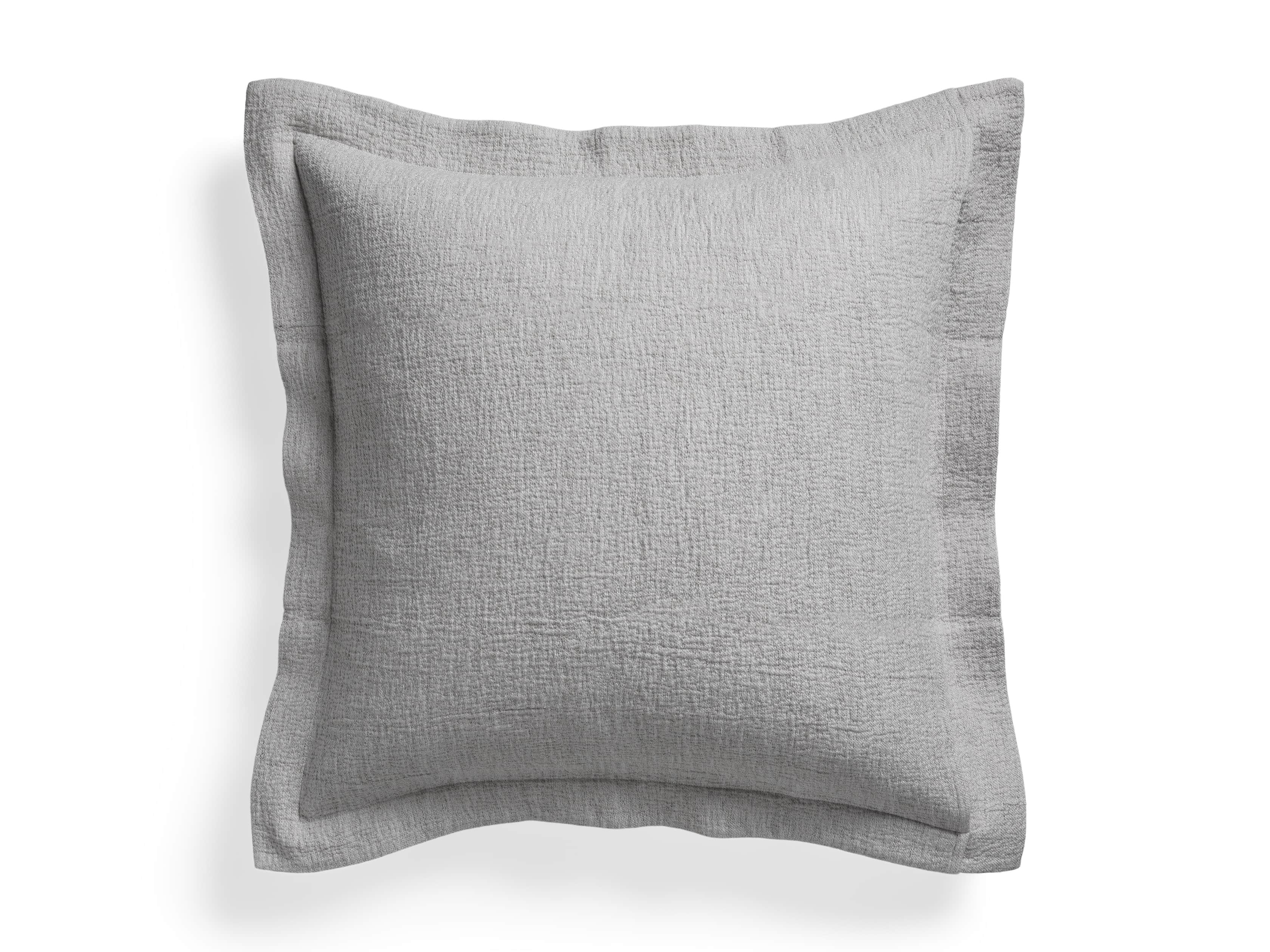 Euro Vintage Washed Sham in Grey, slide 6 of 7