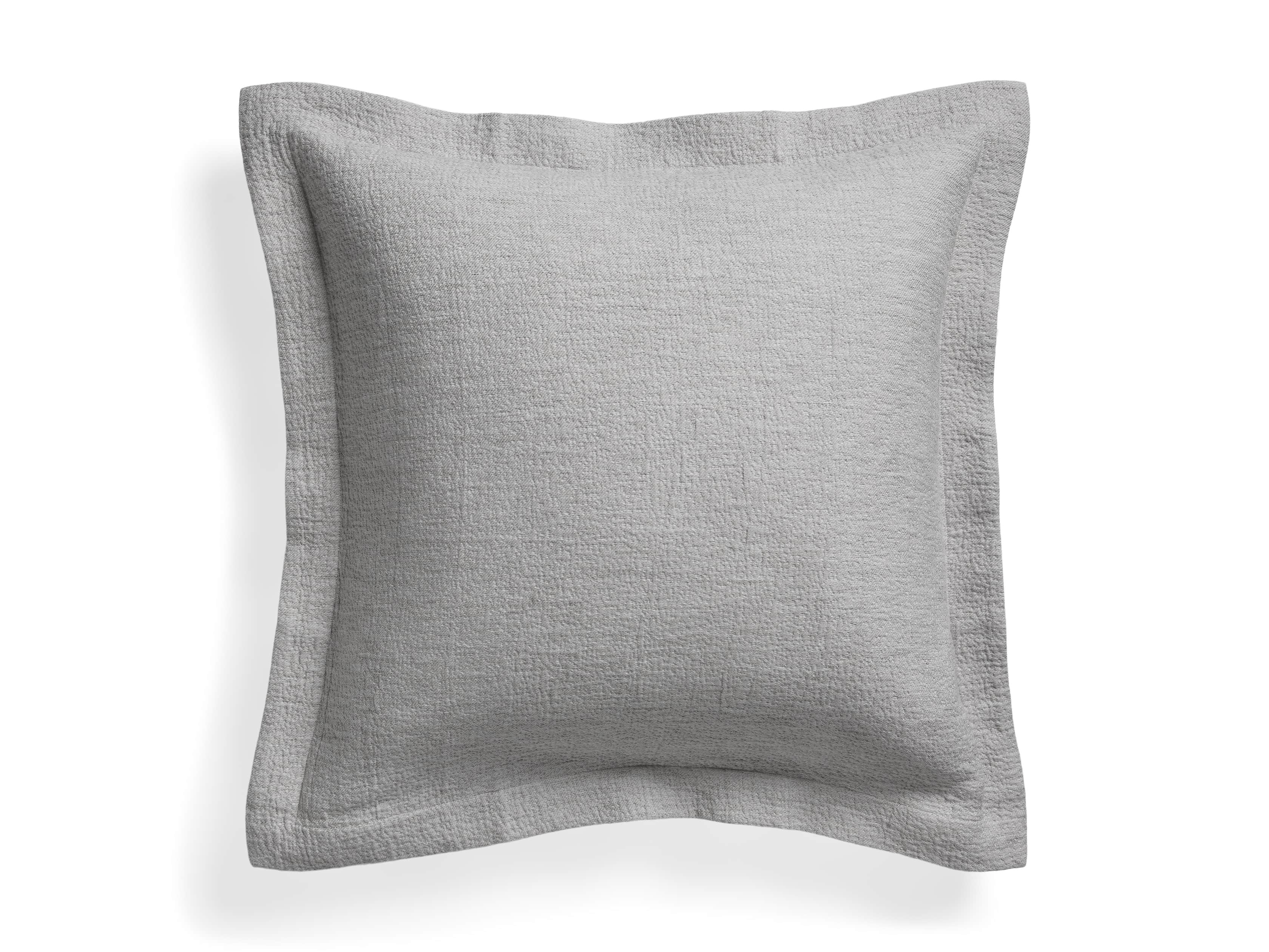 Euro Vintage Washed Sham in Grey, slide 5 of 7