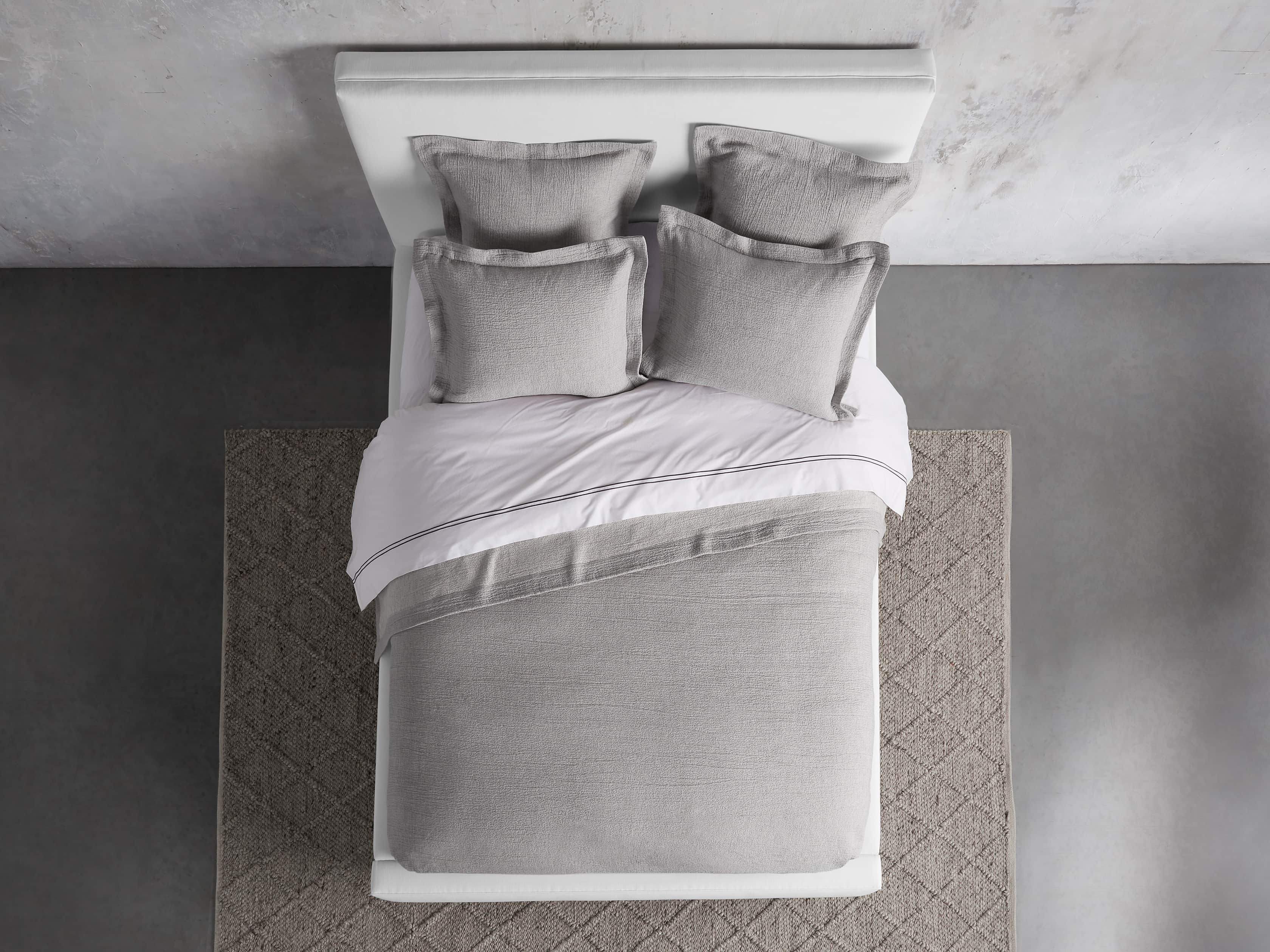 Euro Vintage Washed Sham in Grey, slide 3 of 7
