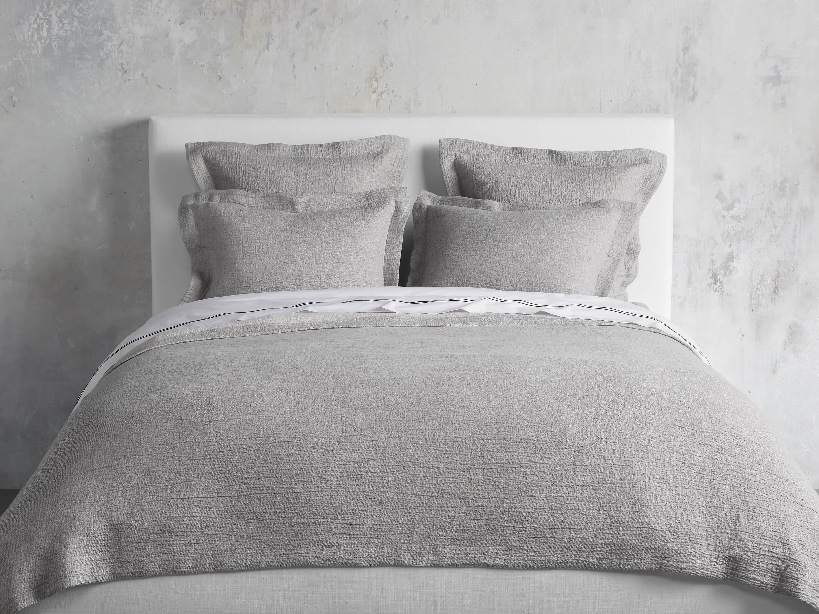 Queen Vintage Washed Coverlet in Grey, slide 1 of 6
