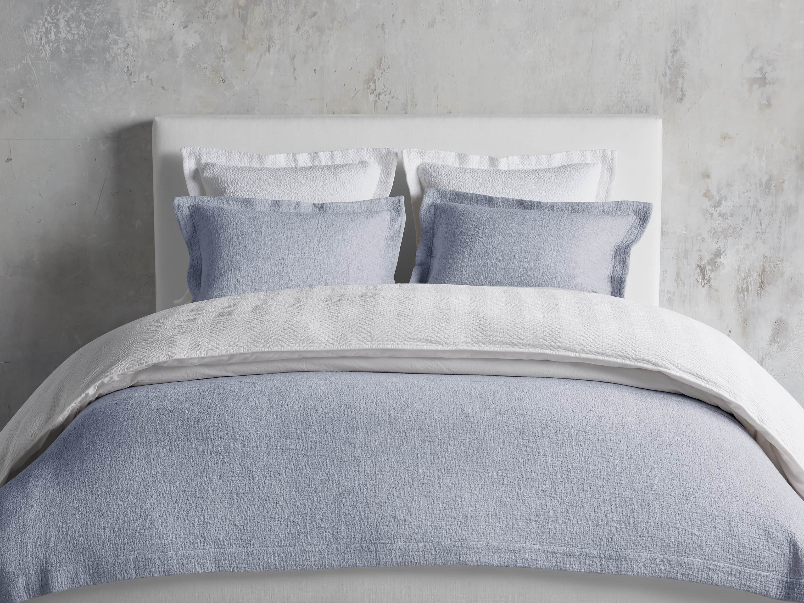 Standard Vintage Washed Sham in Navy, slide 4 of 9
