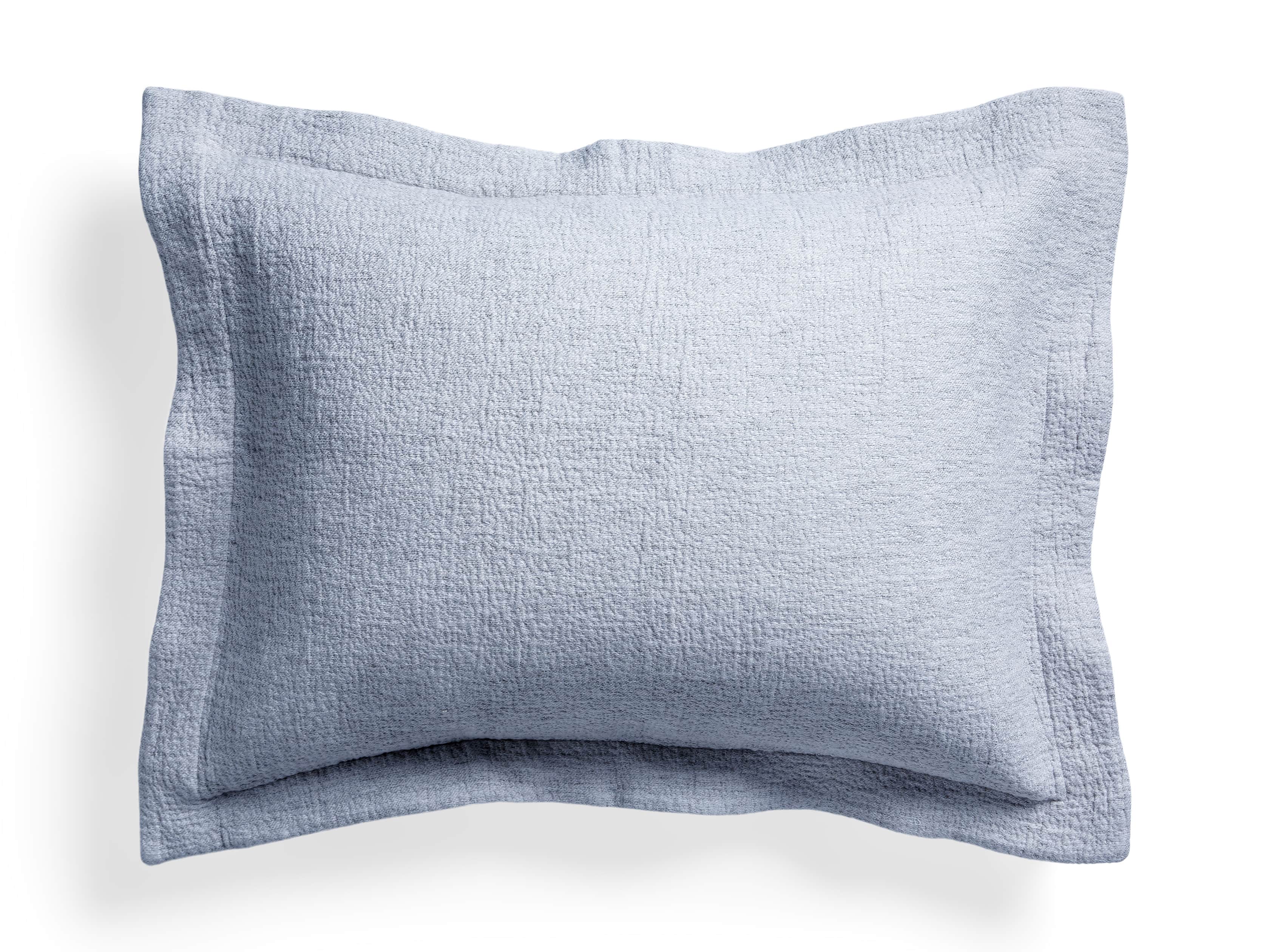 Standard Vintage Washed Sham in Navy, slide 5 of 9