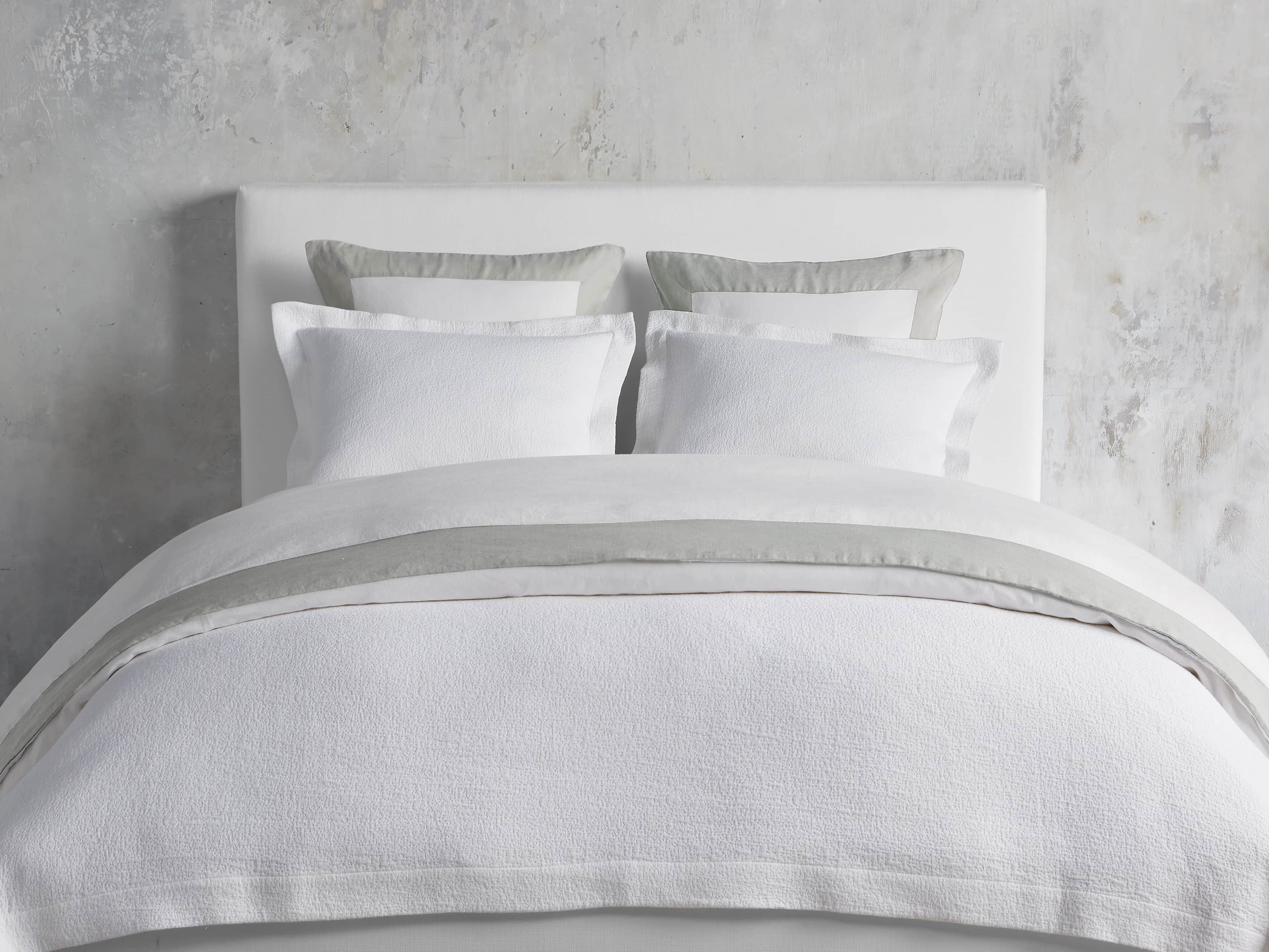 Euro Vintage Washed Sham in White, slide 4 of 7