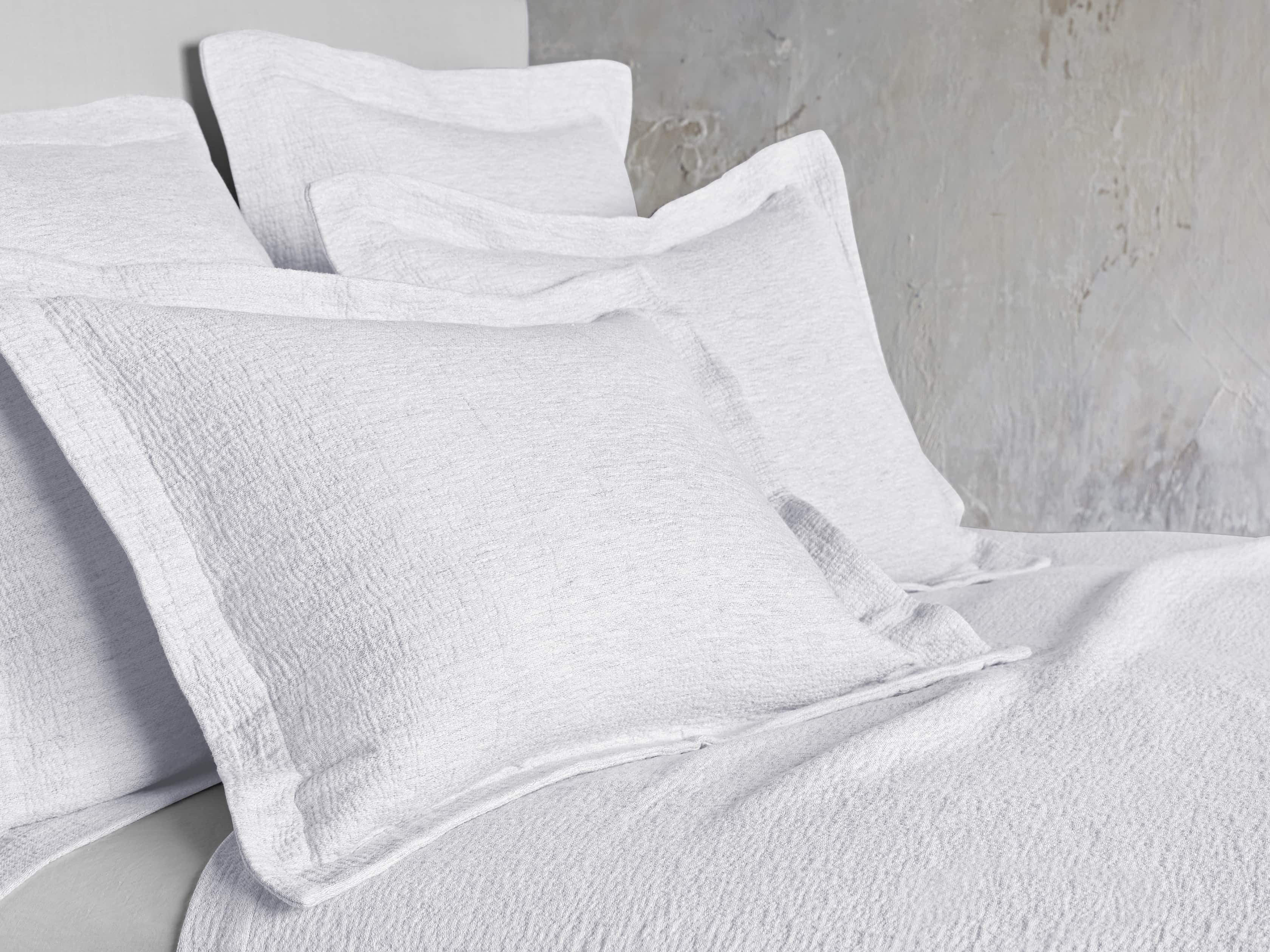 Euro Vintage Washed Sham in White, slide 1 of 7