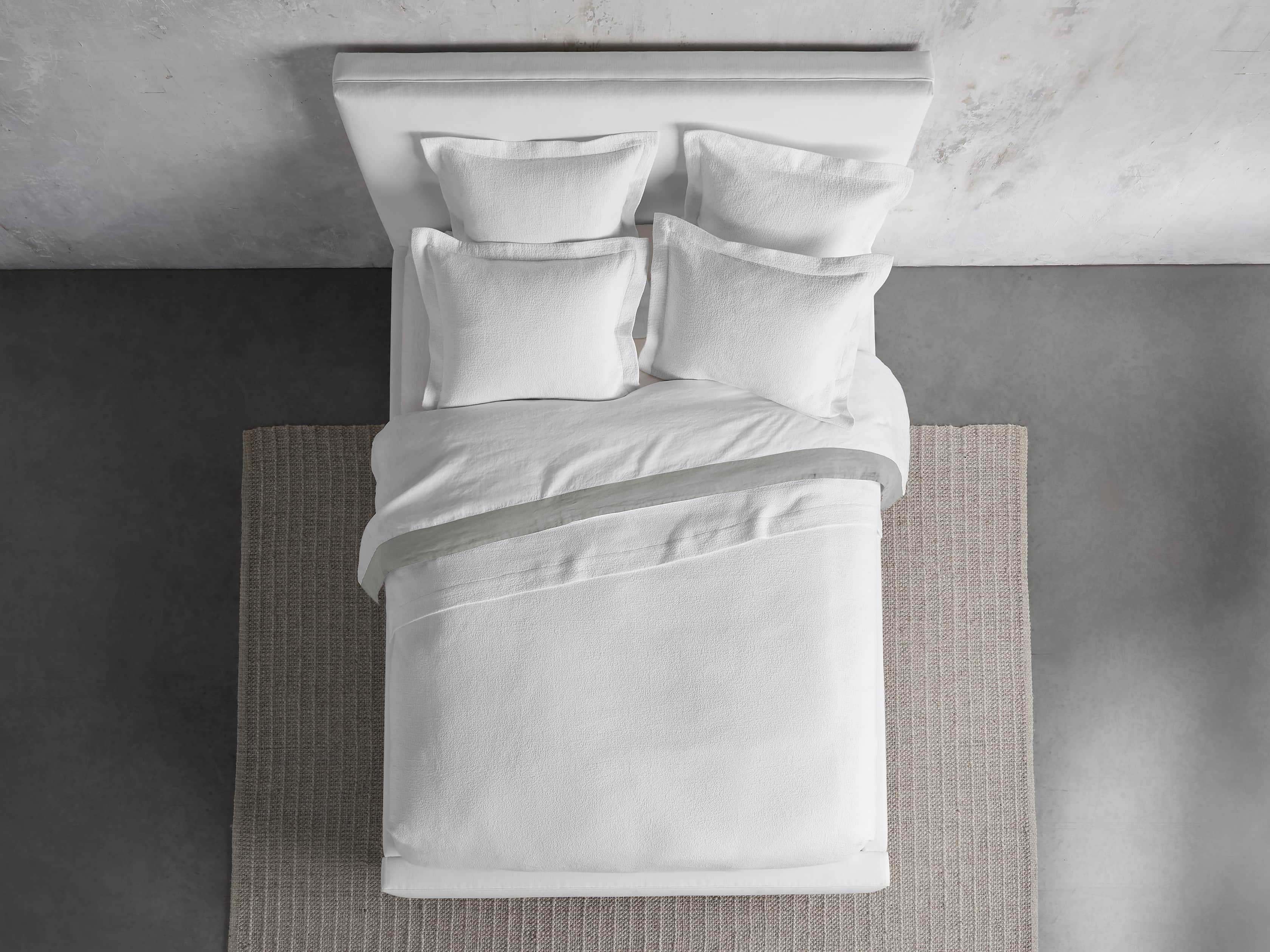 Euro Vintage Washed Sham in White, slide 3 of 7