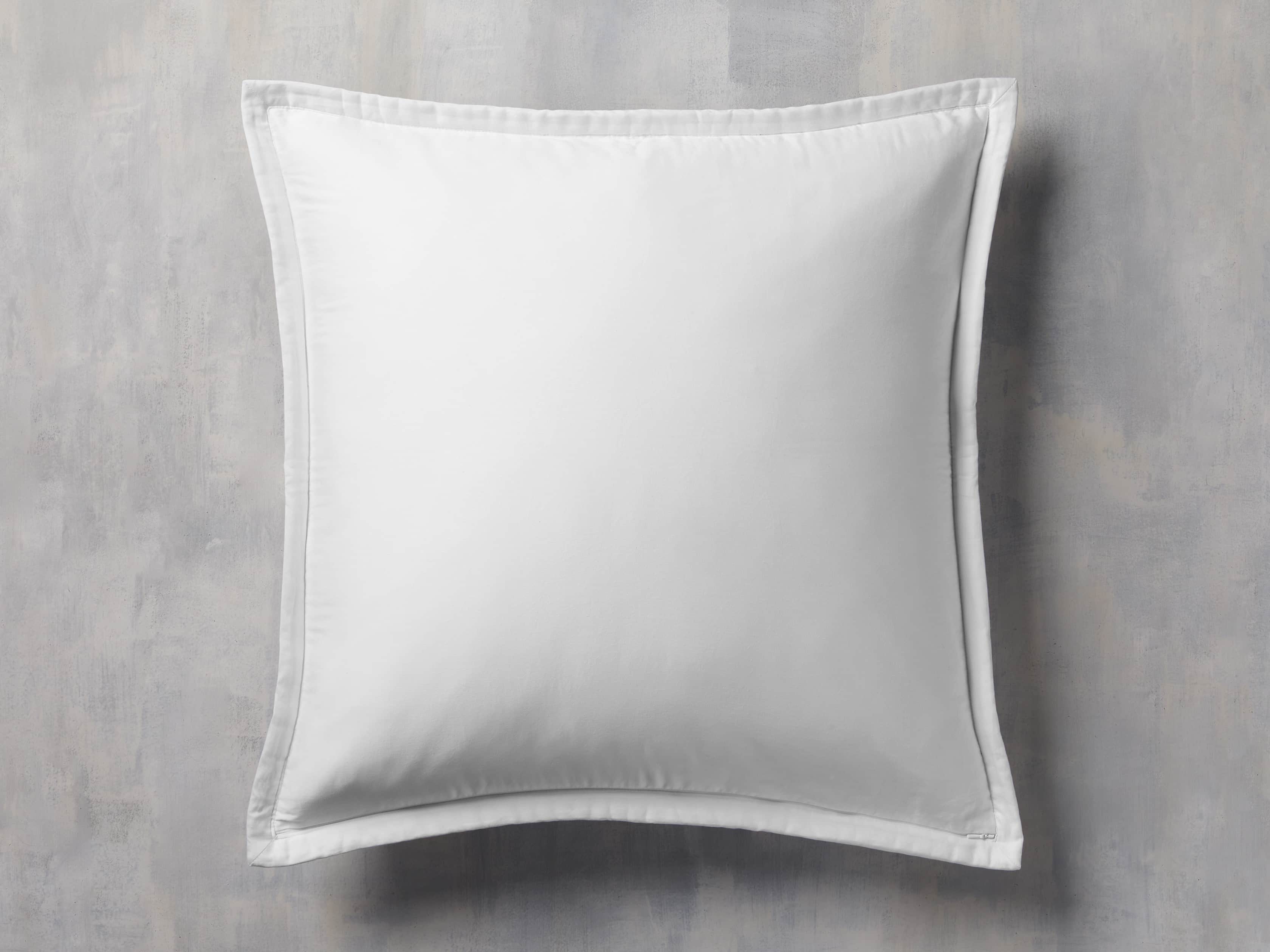 Velvet Pickstitch Quilted Euro Sham in White, slide 4 of 7
