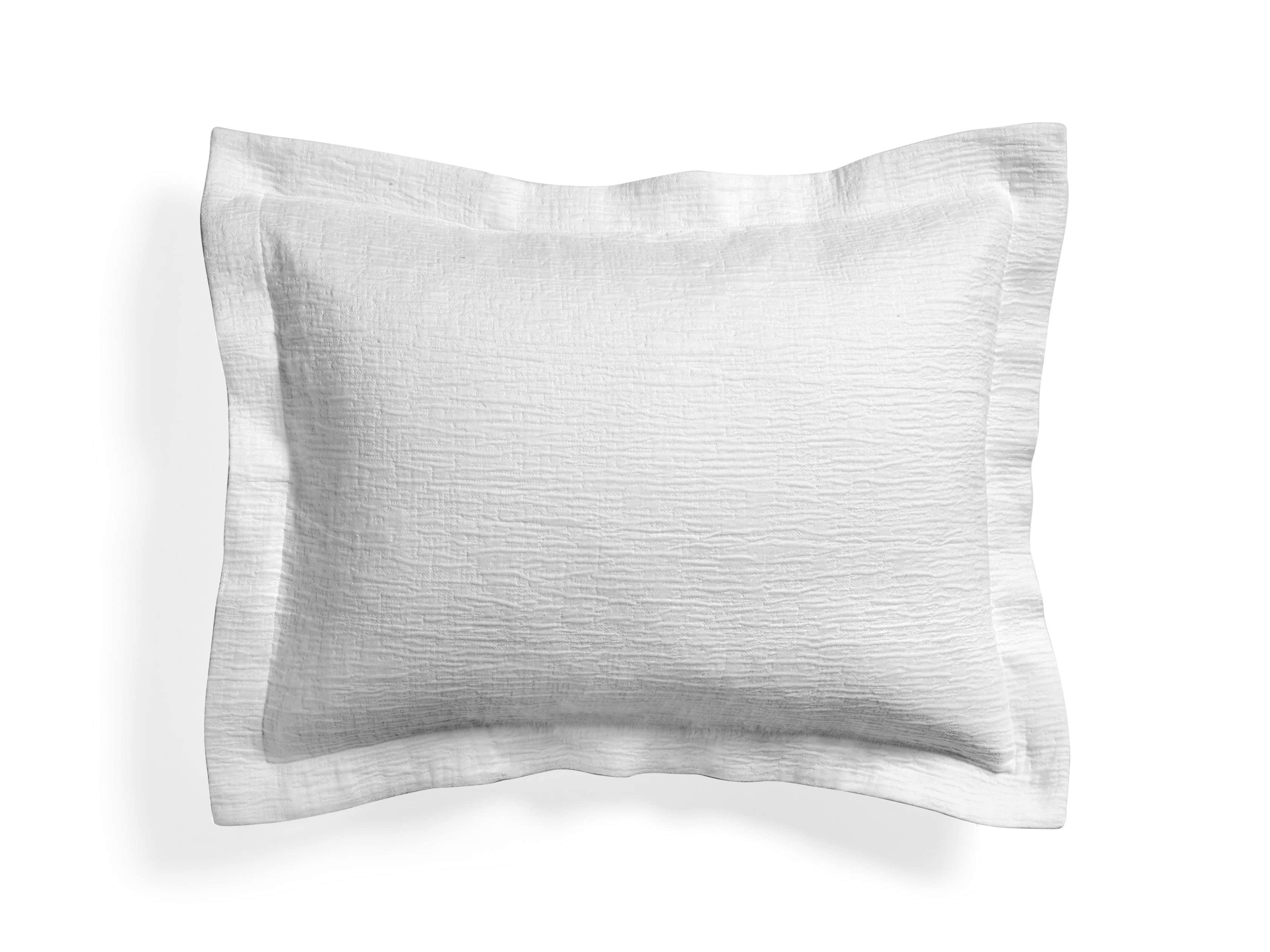 Matelasse Standard Sham in White
