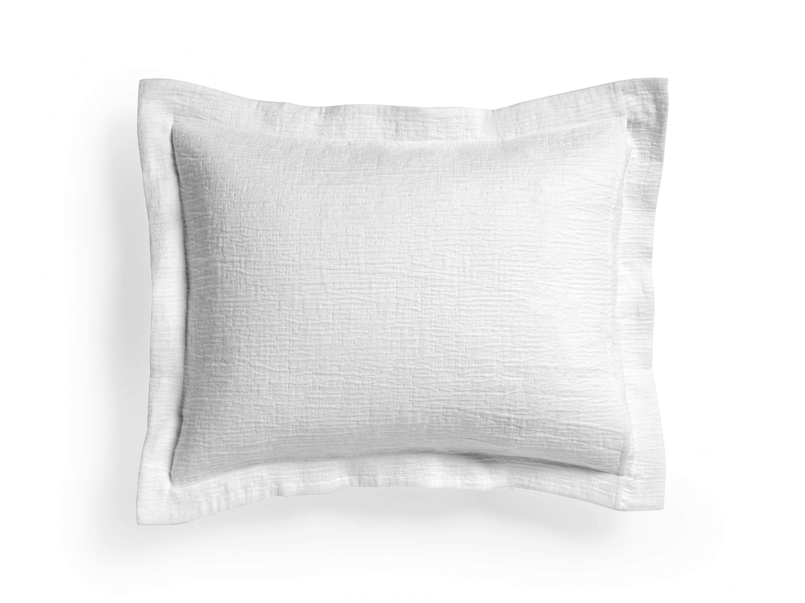 Matelasse Standard Sham in White