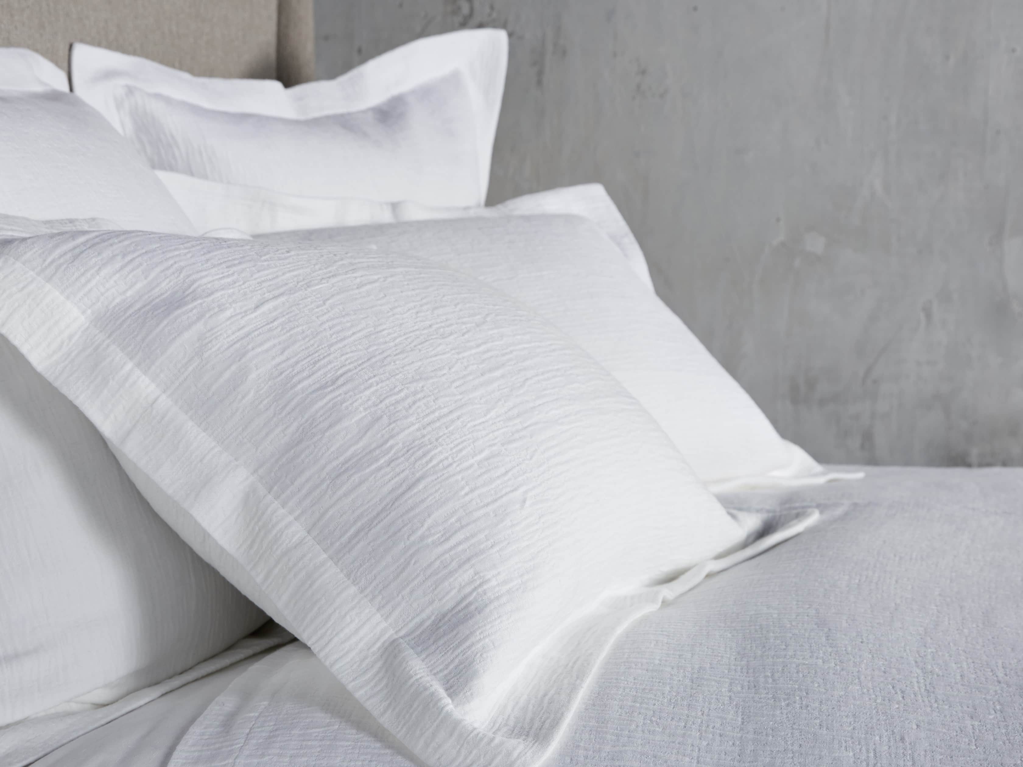 Matelasse Standard Sham in White