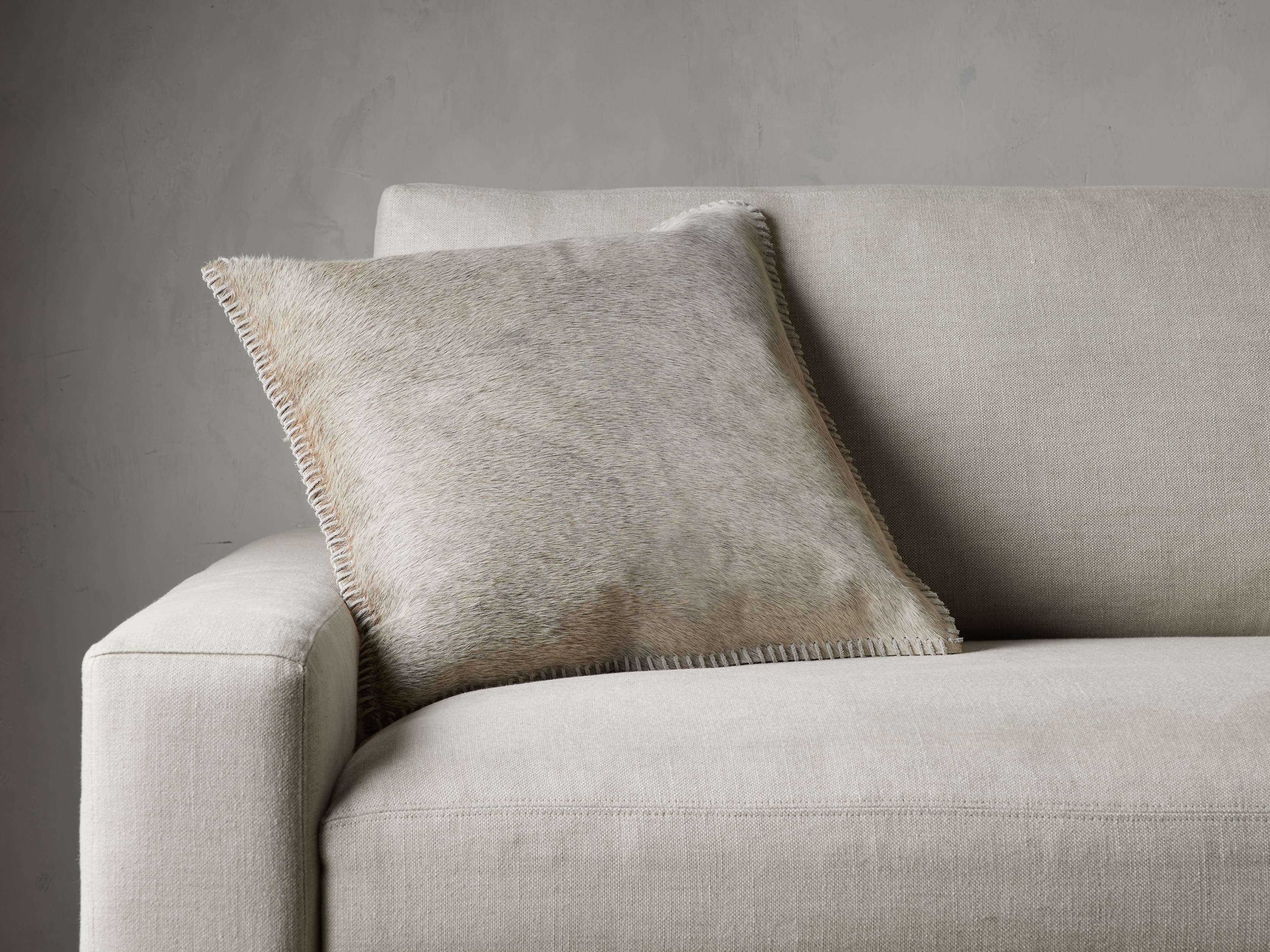 Whipstitch Hide Pillow Cover