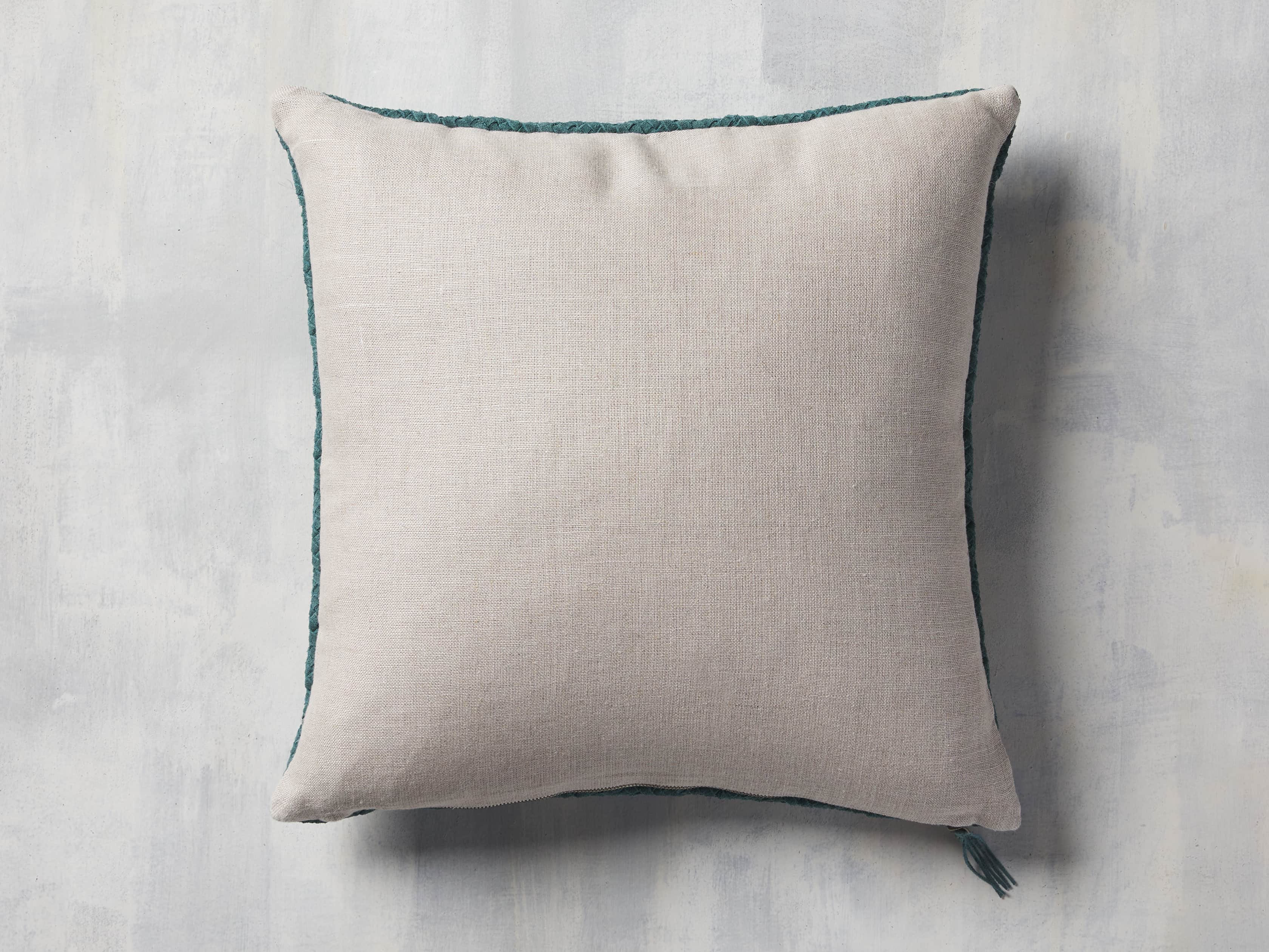 Woven Suede Pillow Cover in Mediterranean, slide 2 of 5