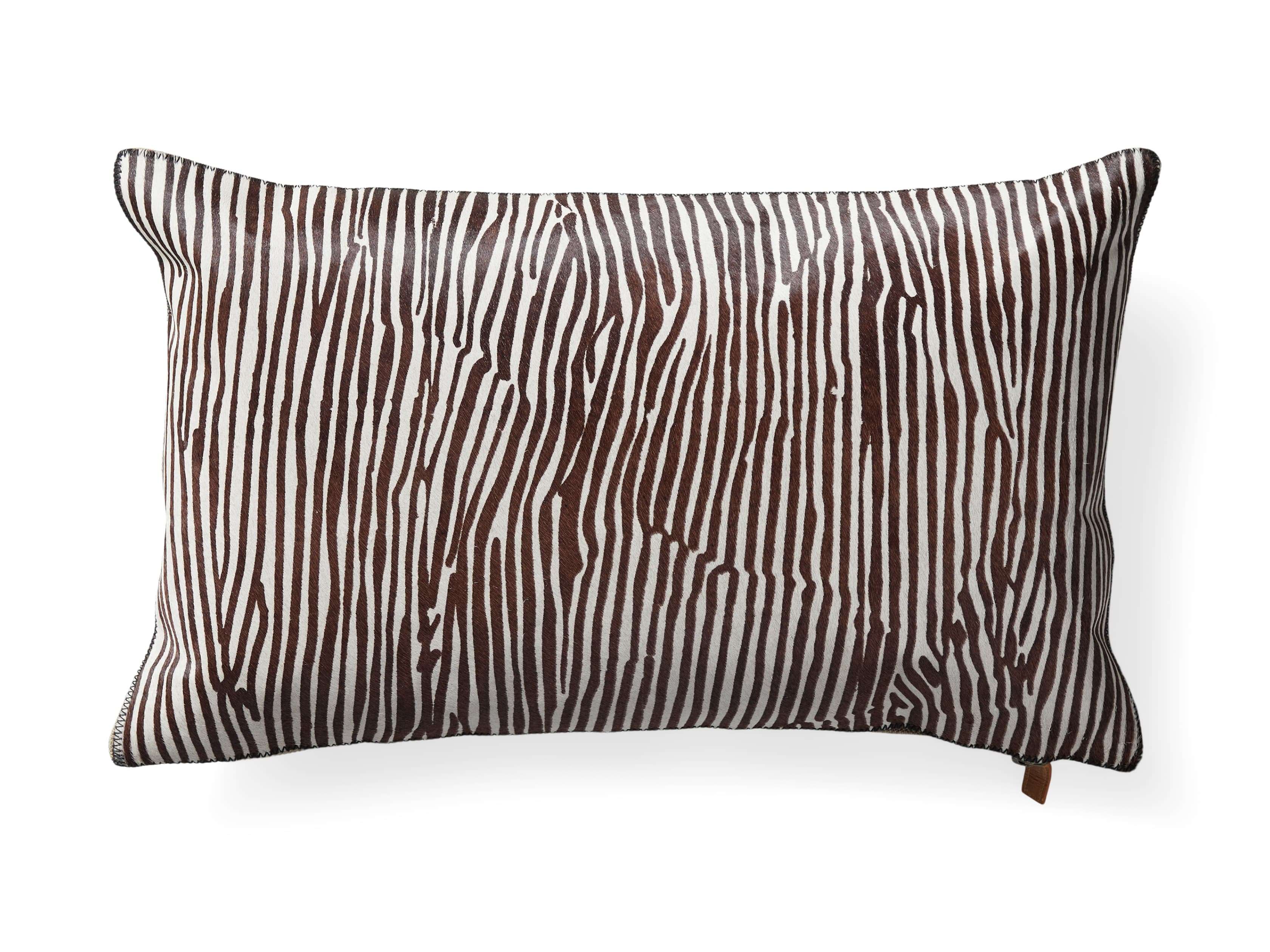 Zebra Leather Bed Pillows - Contemporary - Bedroom