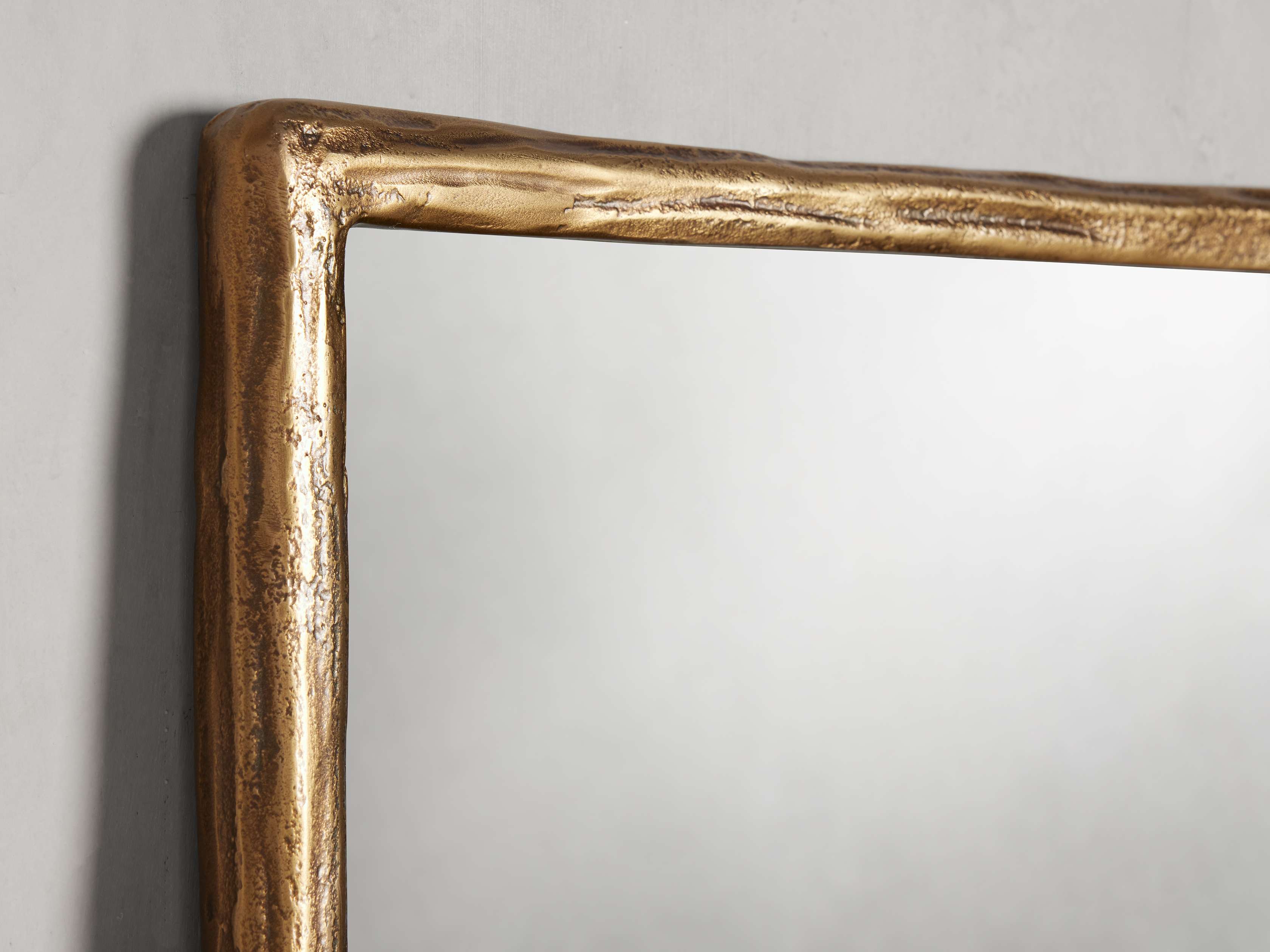 Restoration Hardware Louis Philippe Gilt Leaner Mirror - Transitional -  Bathroom