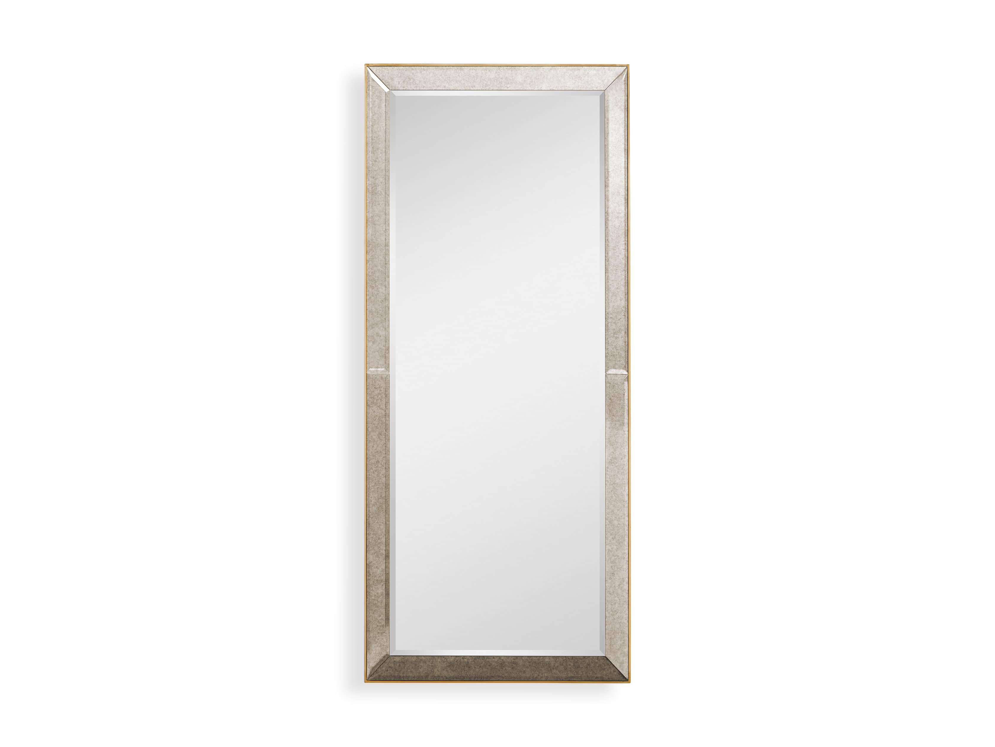 Copenhagen Grand Floor Mirror in Gold | Arhaus