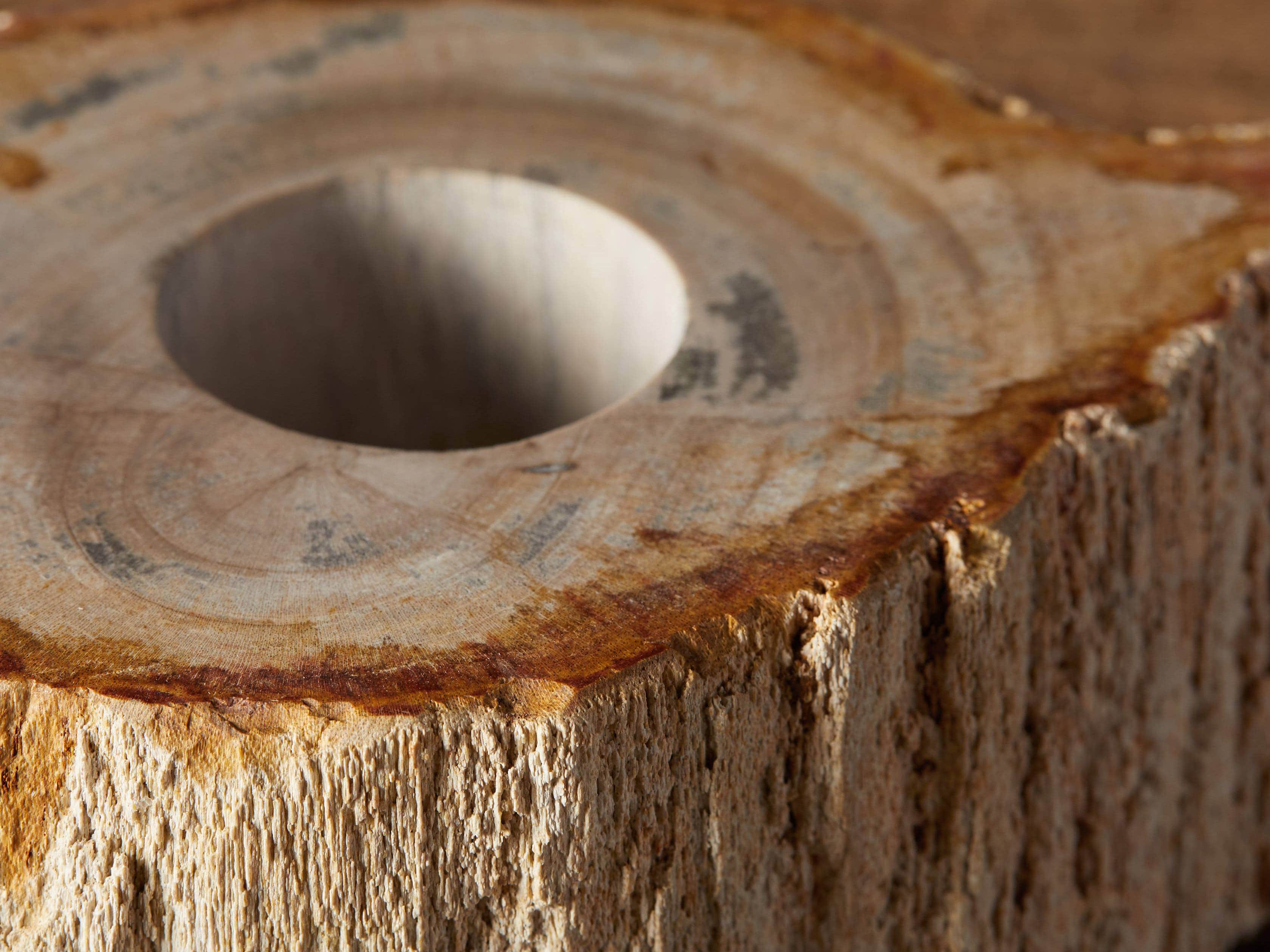 Petrified Wood 3" Tealight Holder, slide 2 of 8