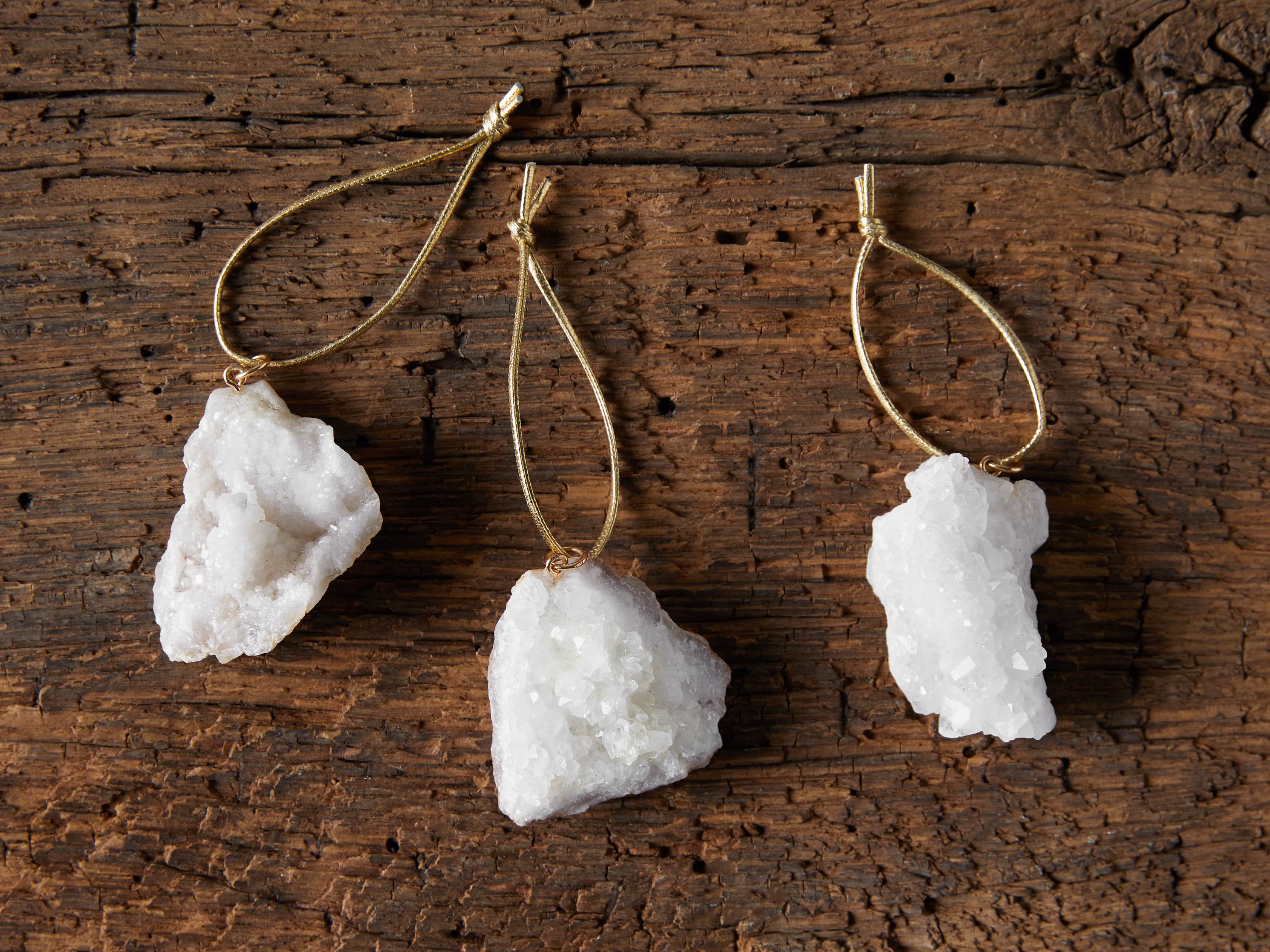 Geode Crystal Ornaments (set of 3), slide 3 of 5