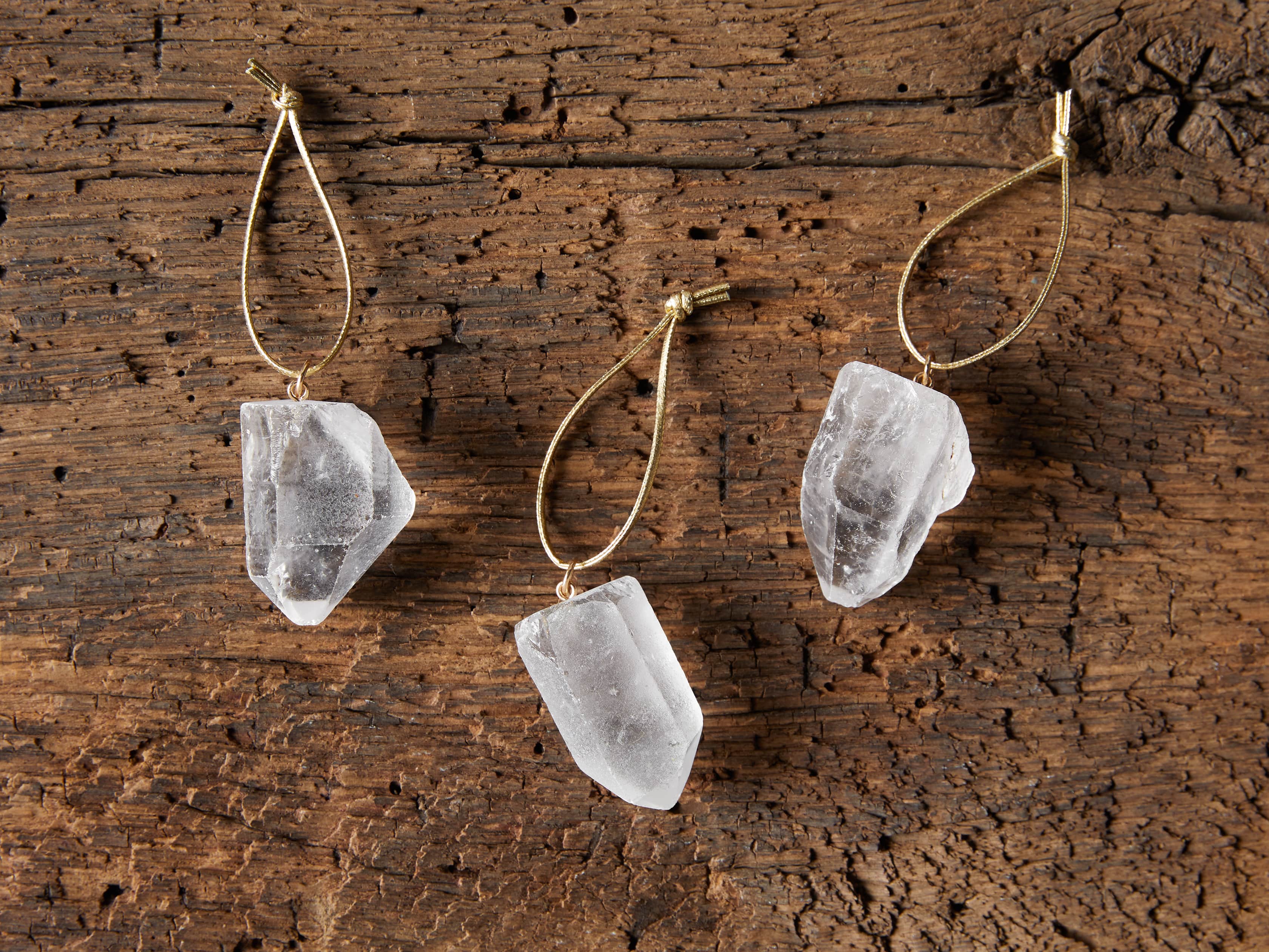 Quartz Crystal Ornaments (set of 3), slide 3 of 5