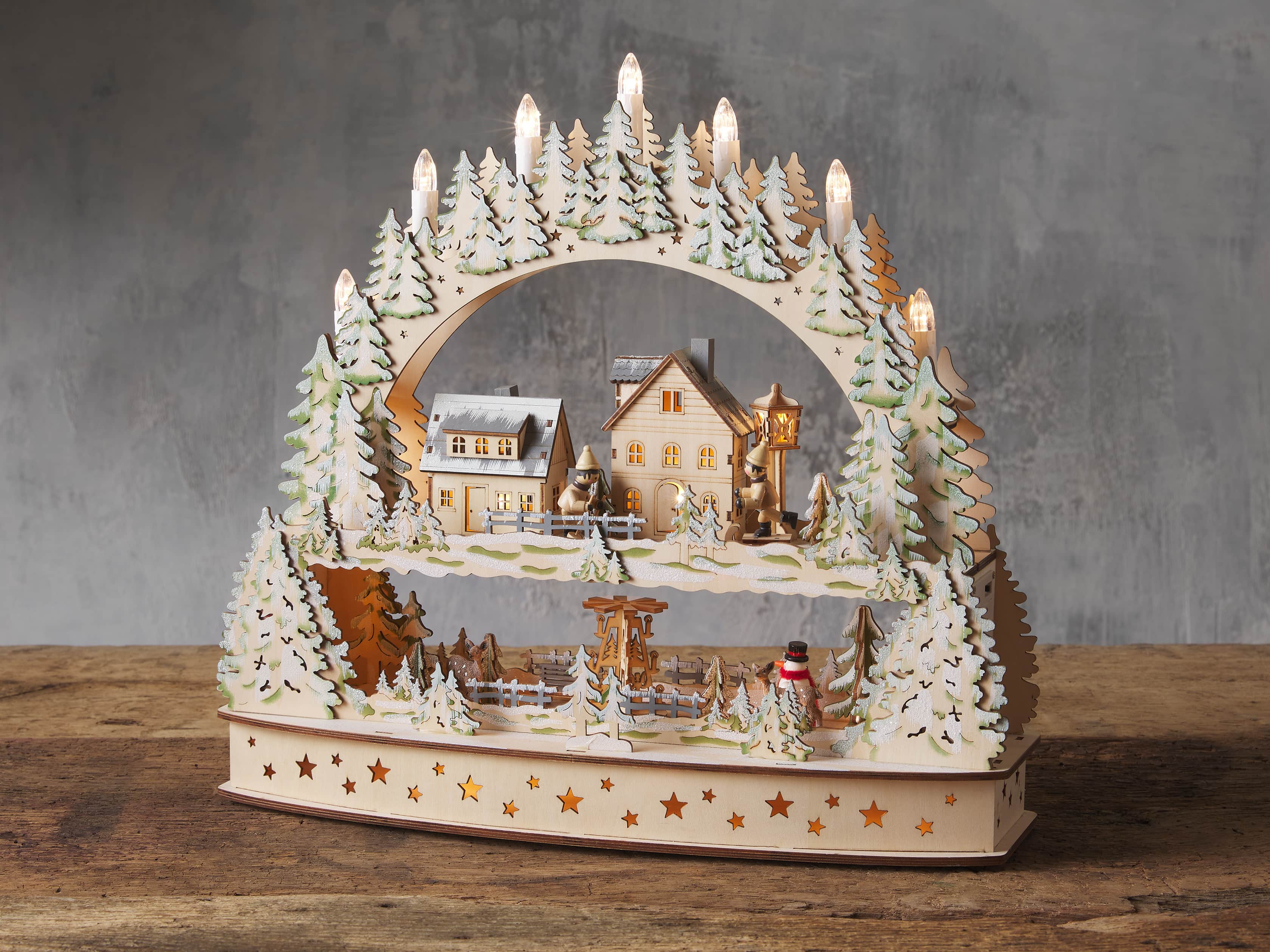 2-Tier Alpine Village, slide 1 of 4