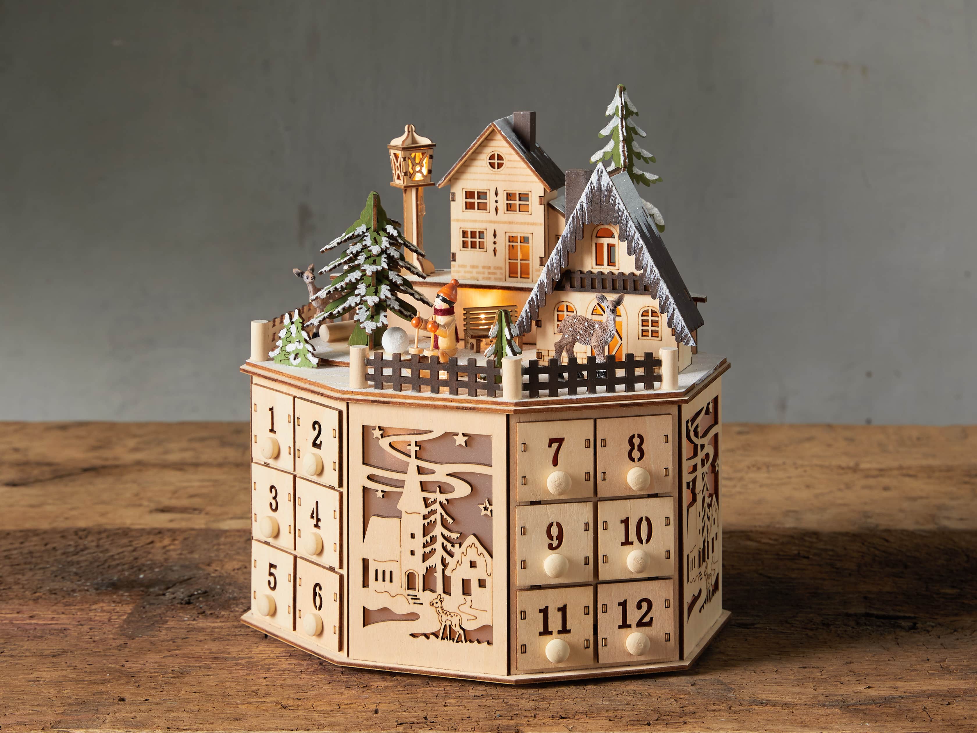 Village Advent Calendar, slide 1 of 5