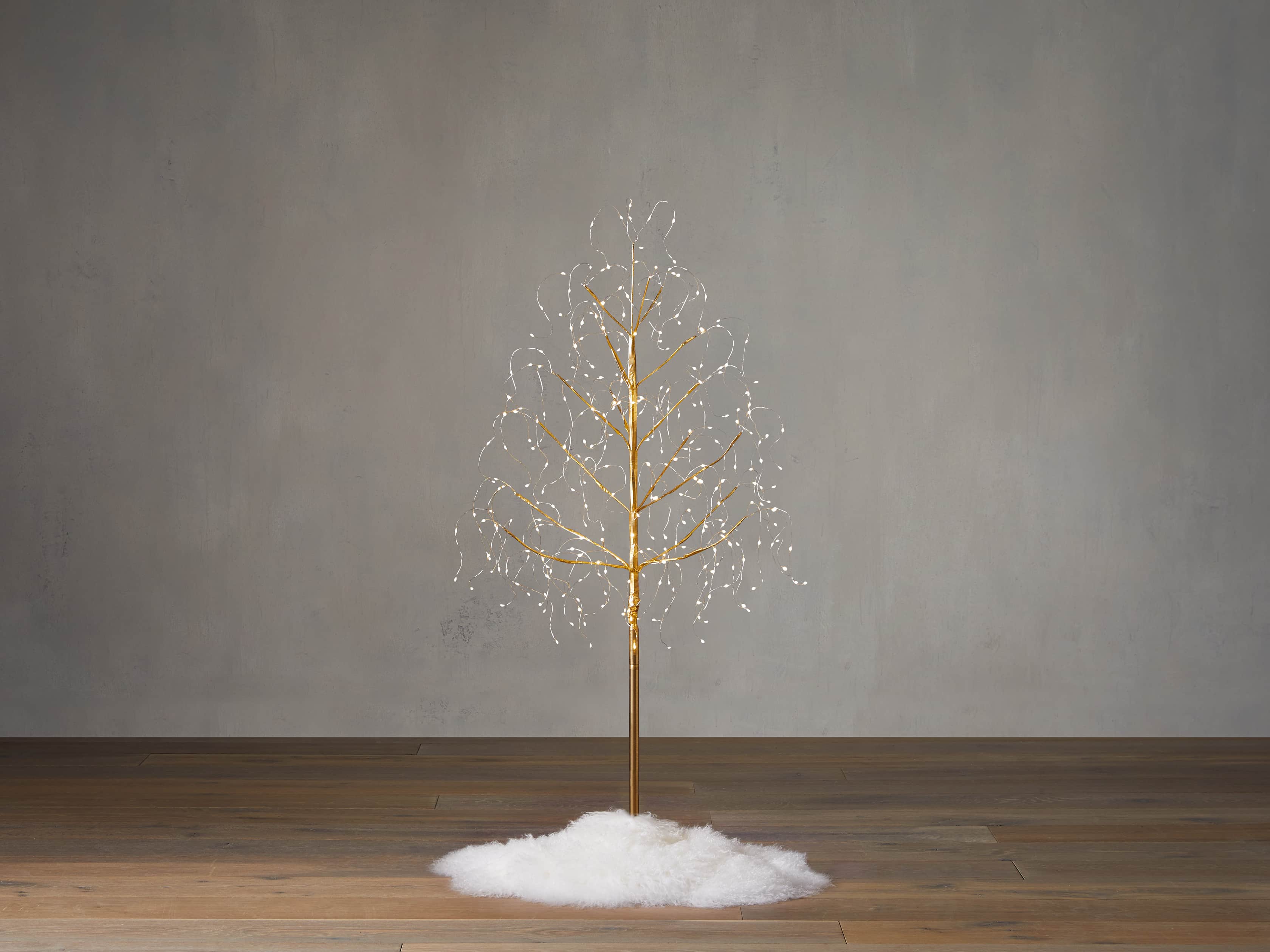 4' Gold Microlight Tree, slide 1 of 3