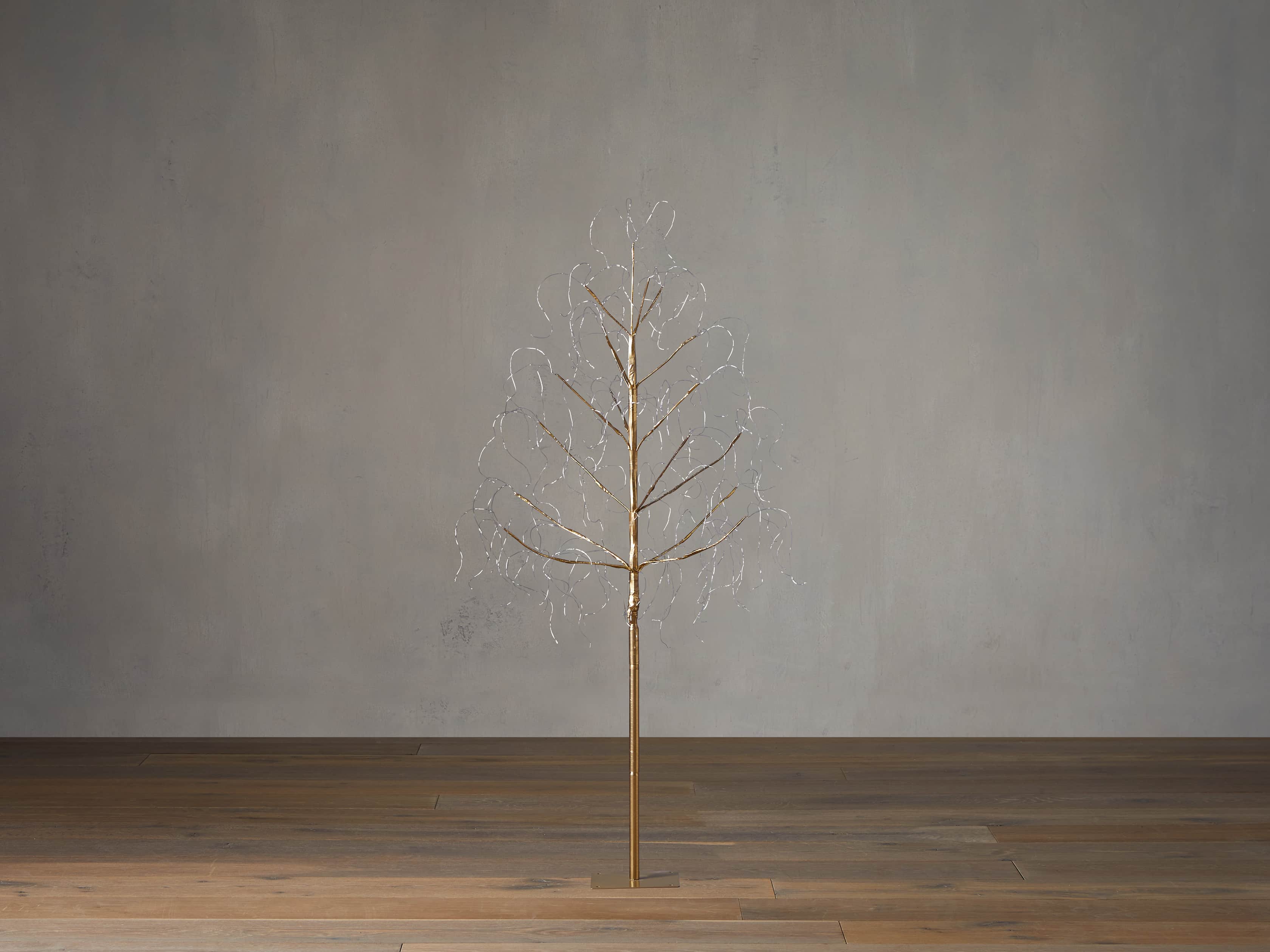 4' Gold Microlight Tree, slide 2 of 3