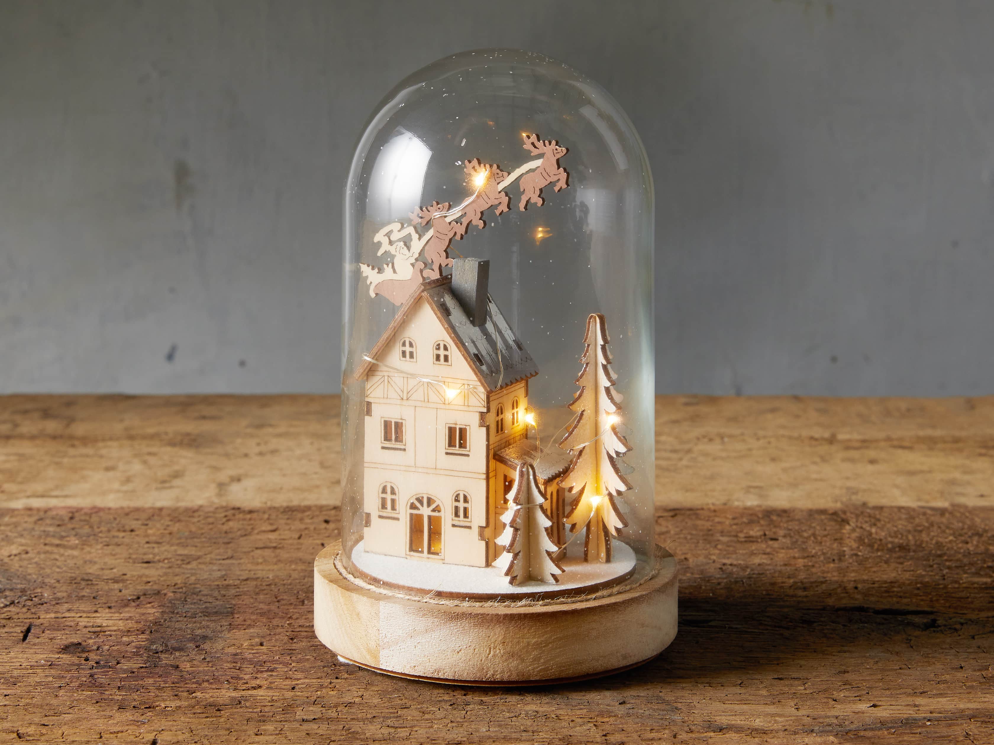 Lighted Dome Village Scene, slide 1 of 2