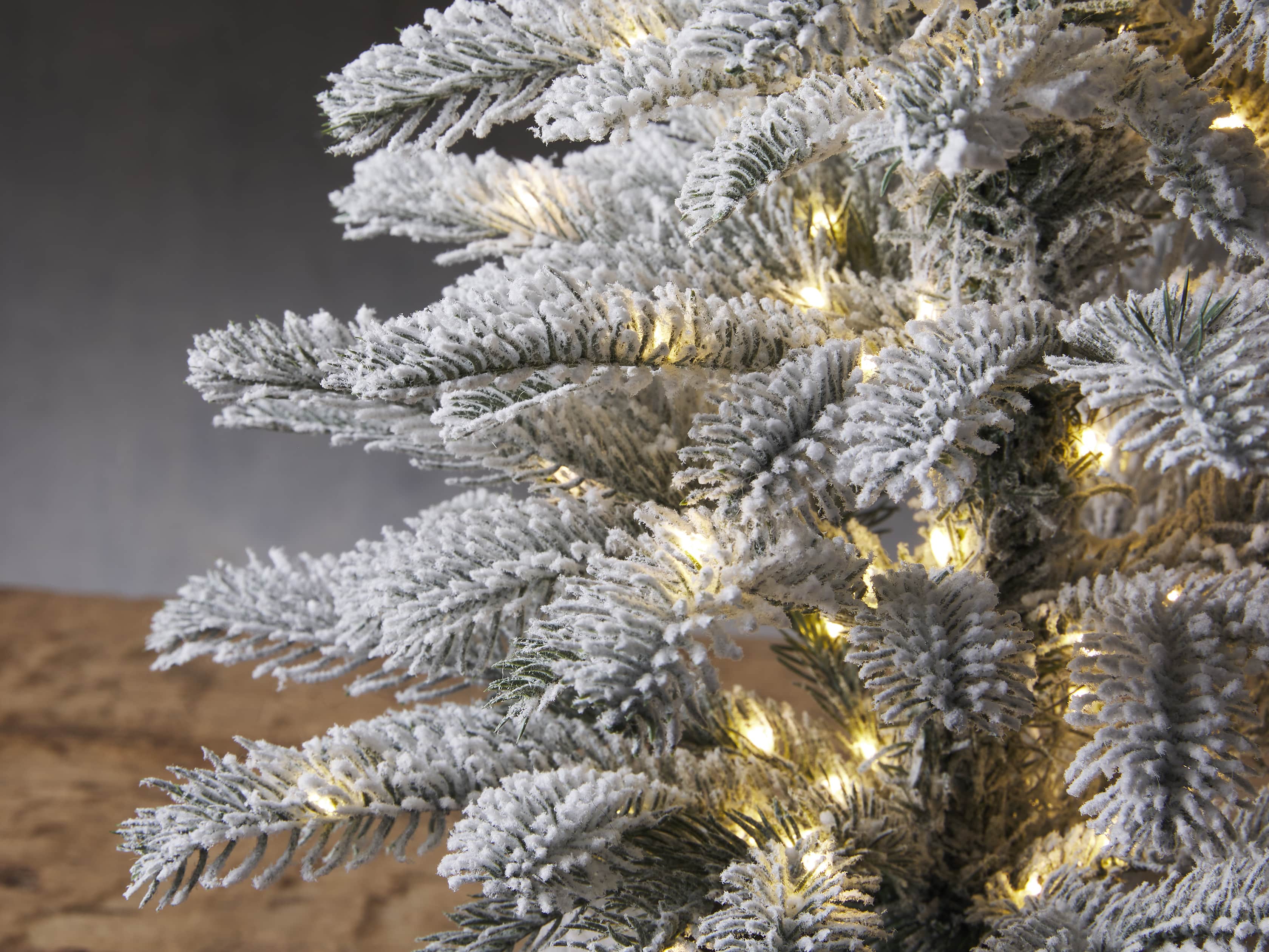 2' Pre-Lit Downswept Pine Tree, slide 3 of 4