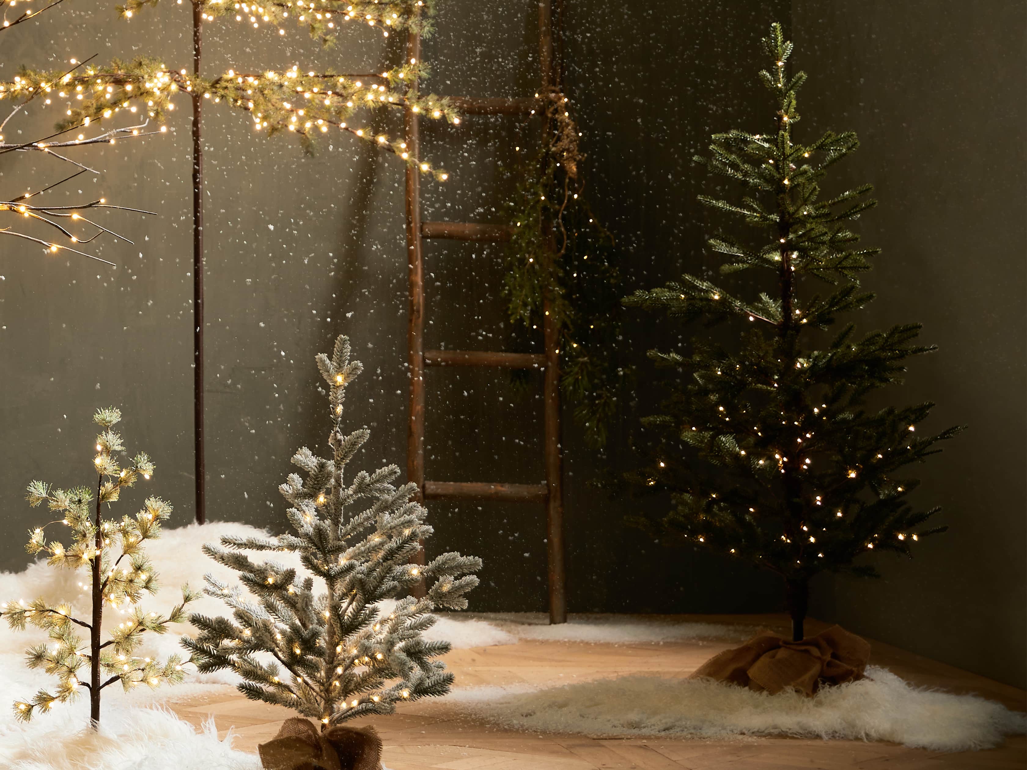 4' Pre-Lit Burlap Pine Tree, slide 4 of 4