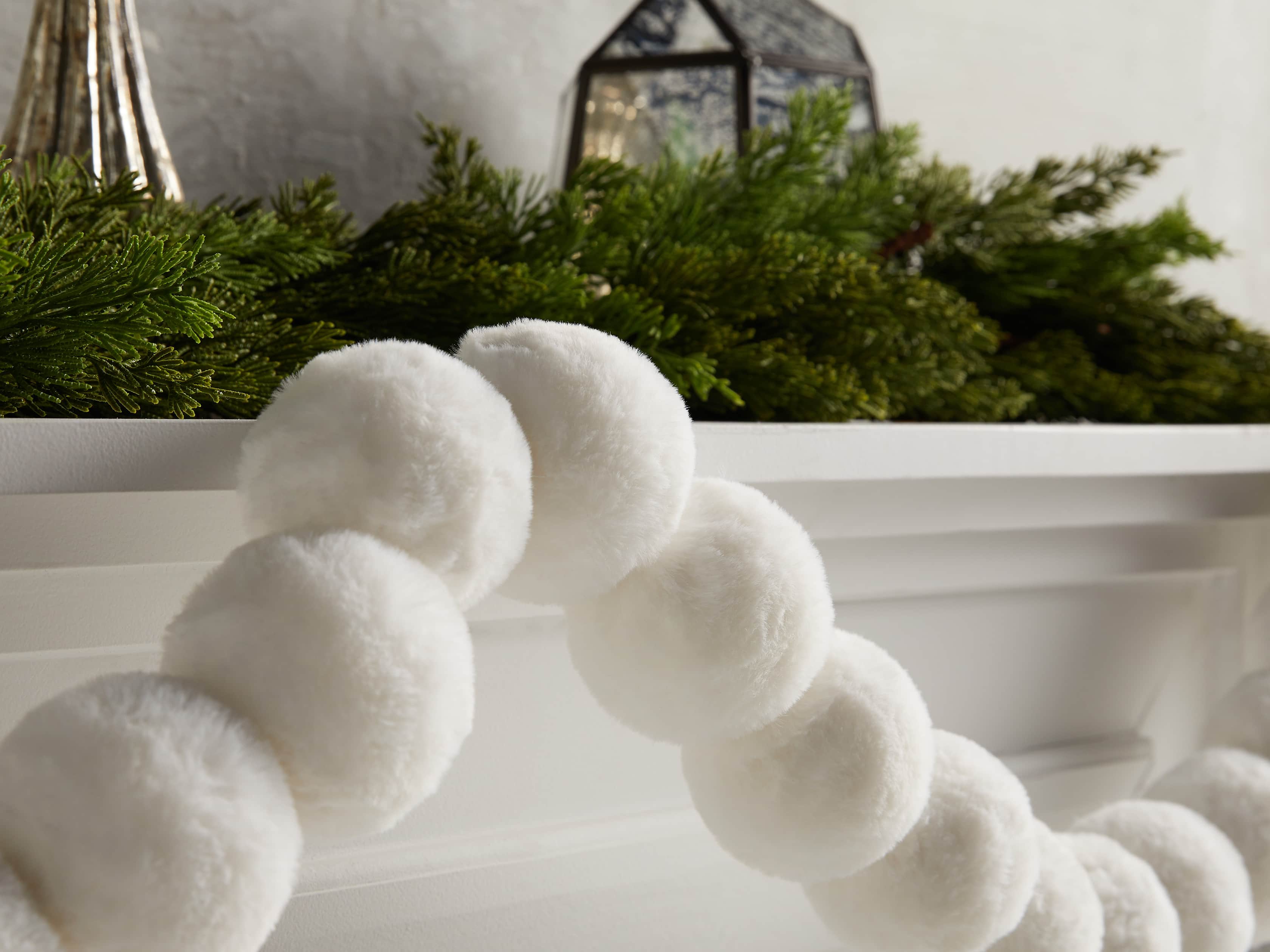 Faux Snowball Garland, slide 2 of 2