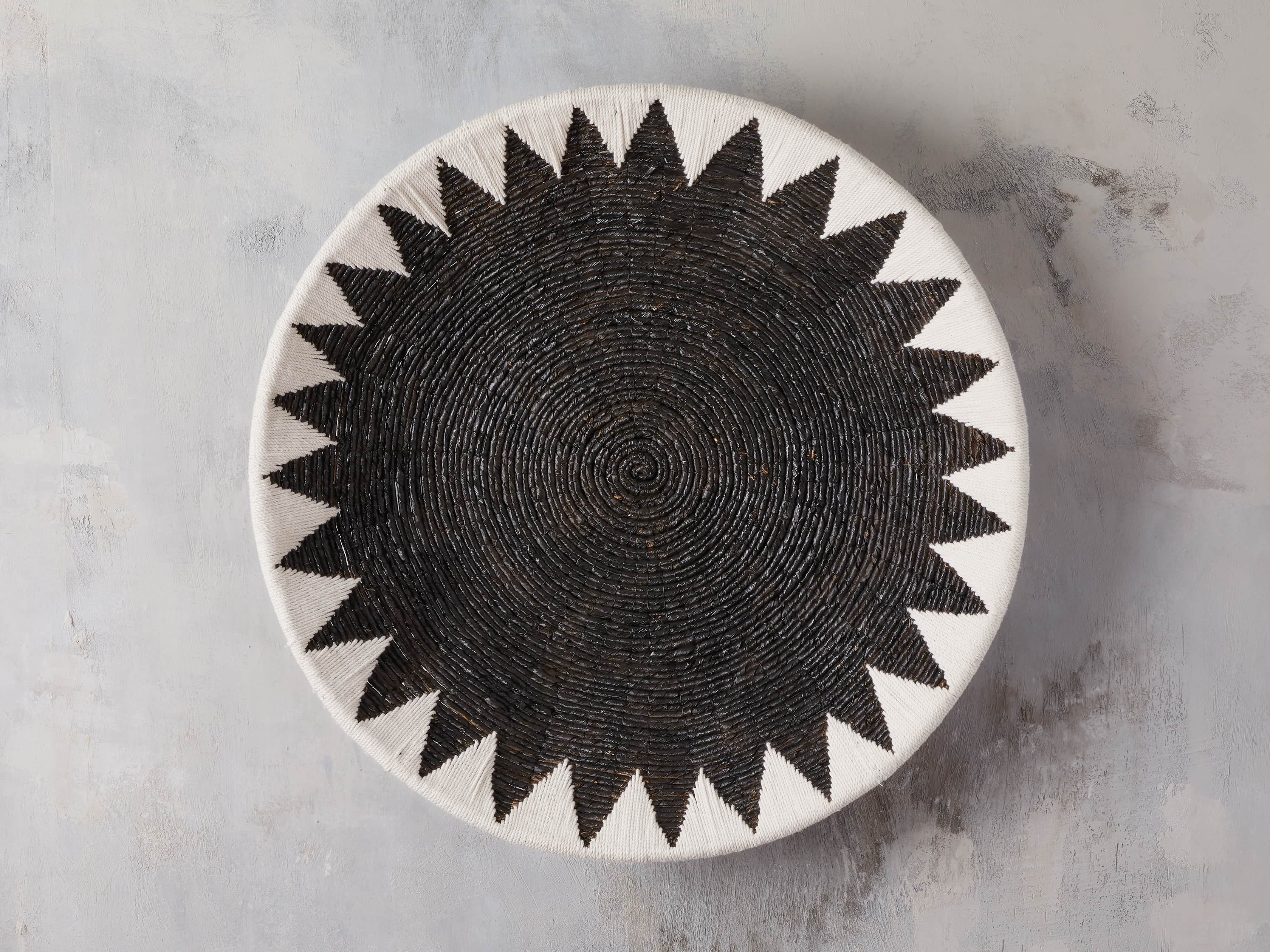 Large Banana Bark Bowl in Black & White, slide 2 of 6